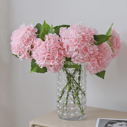 Artificial PU Real Touch Hydrangea Flower Stems 50cm/21inch