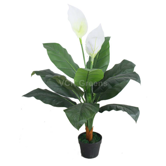 Artificial Peace Lily Plant 3.3ft With Pot