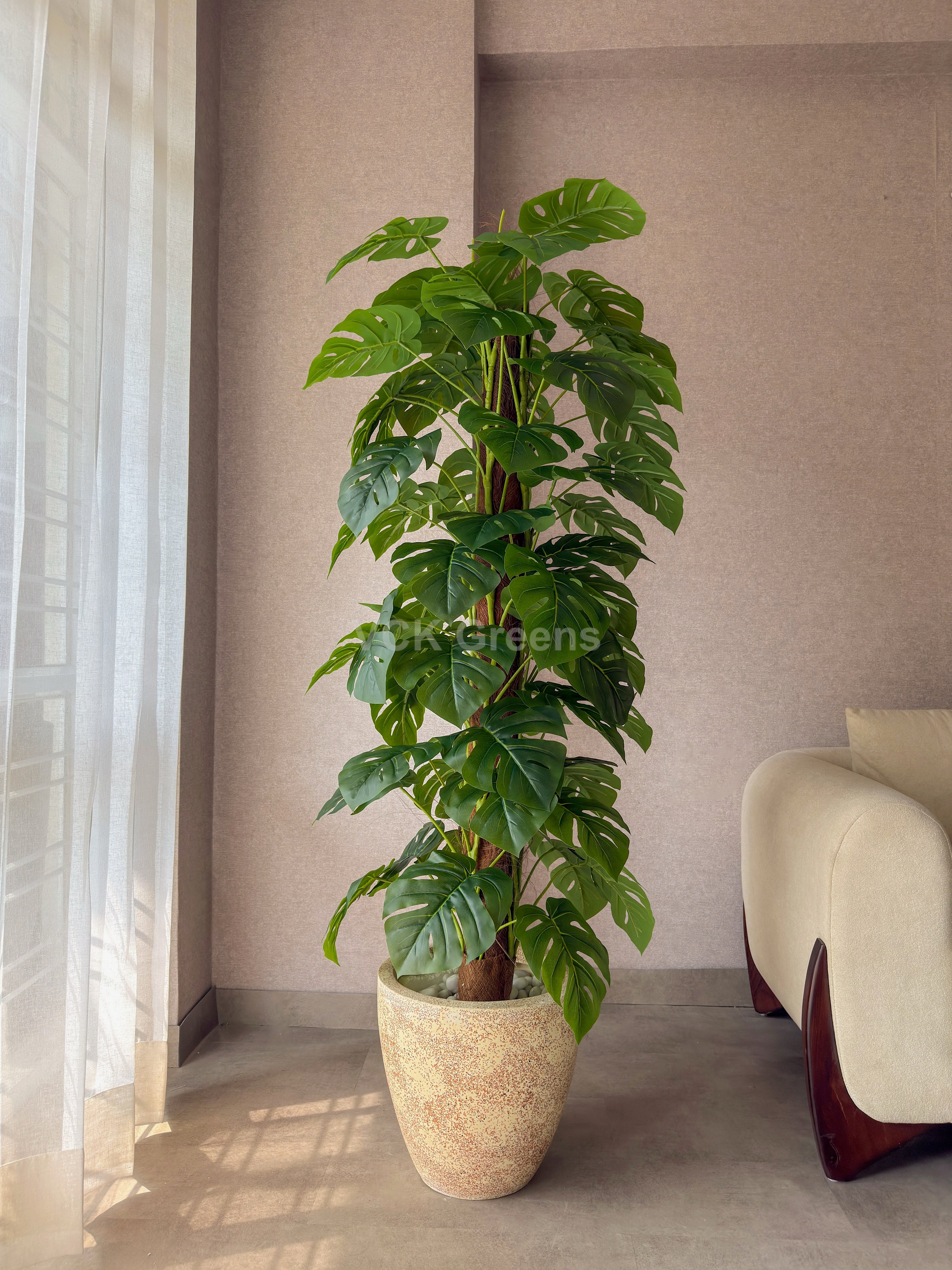 Artificial Monstera Pole Plant 5.5ft