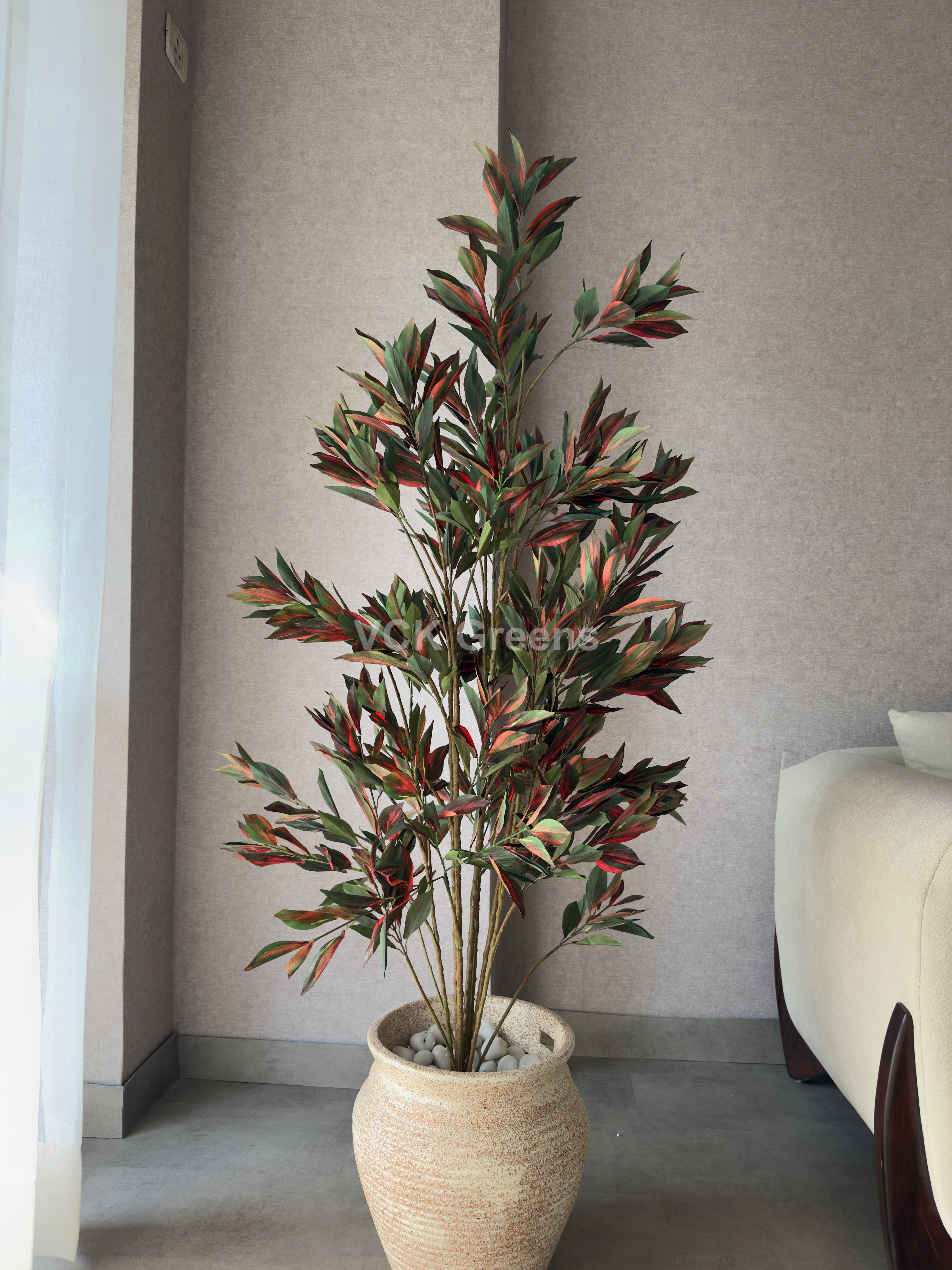 Artificial Red Dracaena Plant 5ft