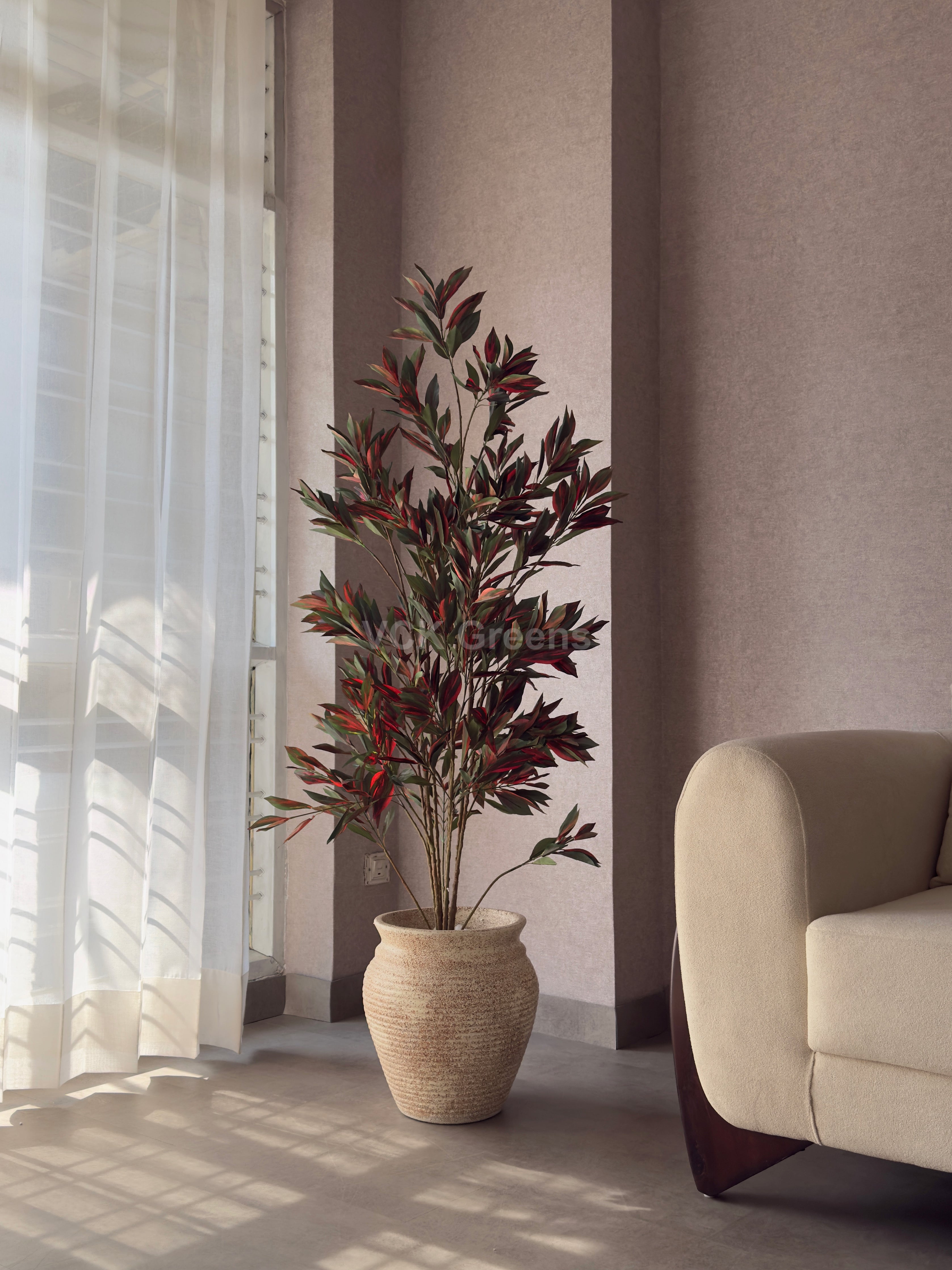 Artificial Red Dracaena Plant 5ft