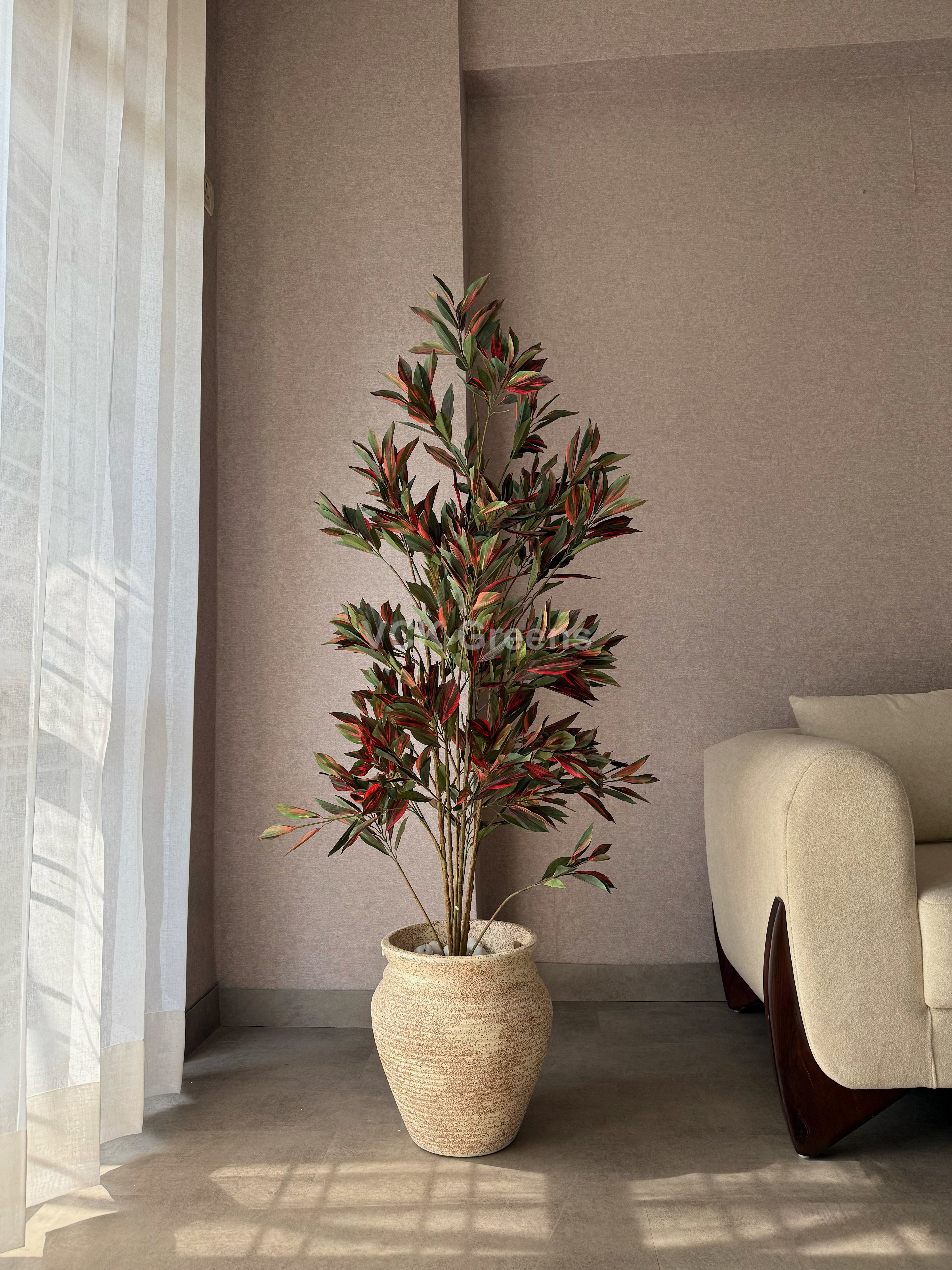 Artificial Red Dracaena Plant 5ft