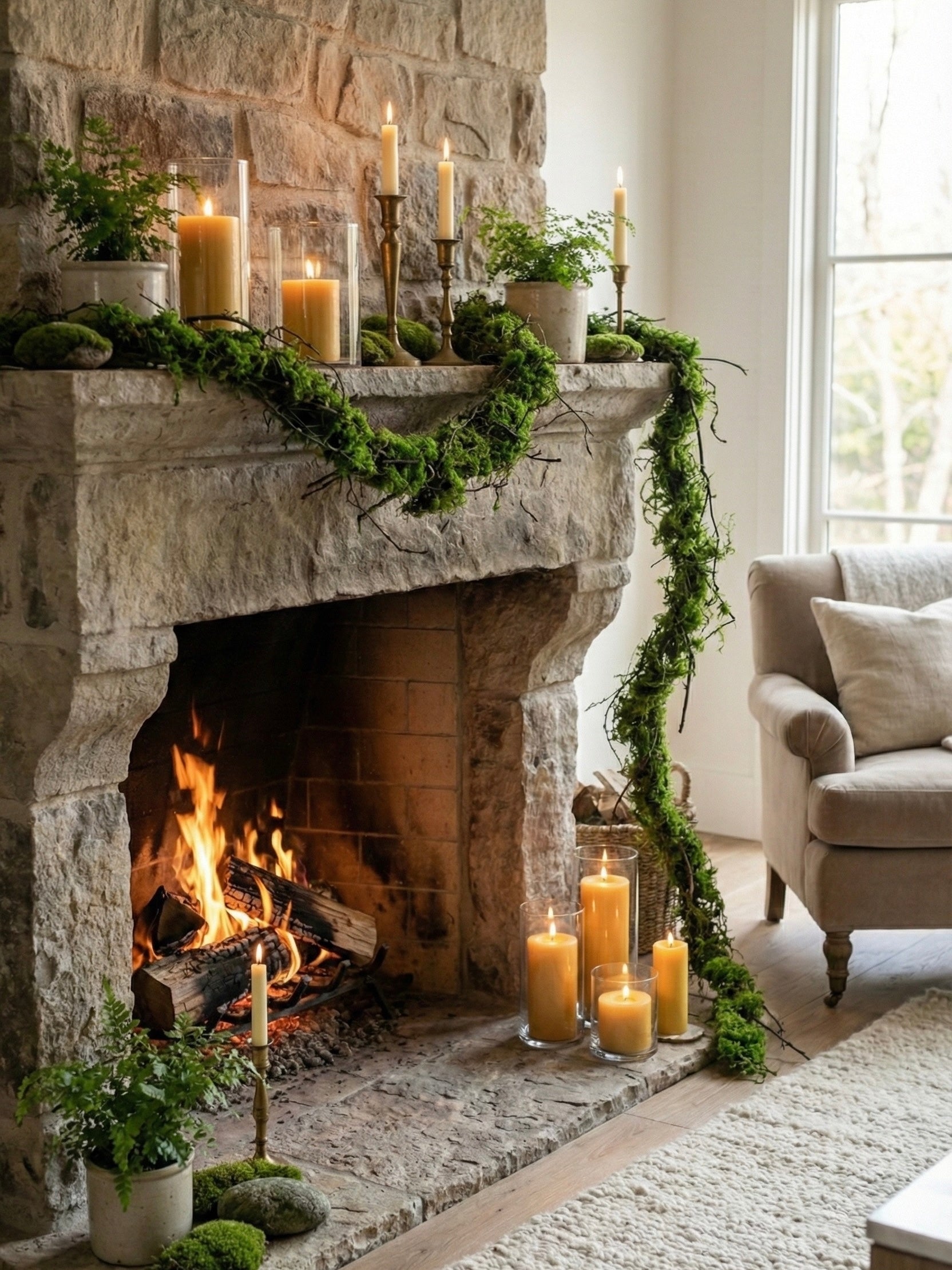 Artificial Forest Moss Vine 5.6ft