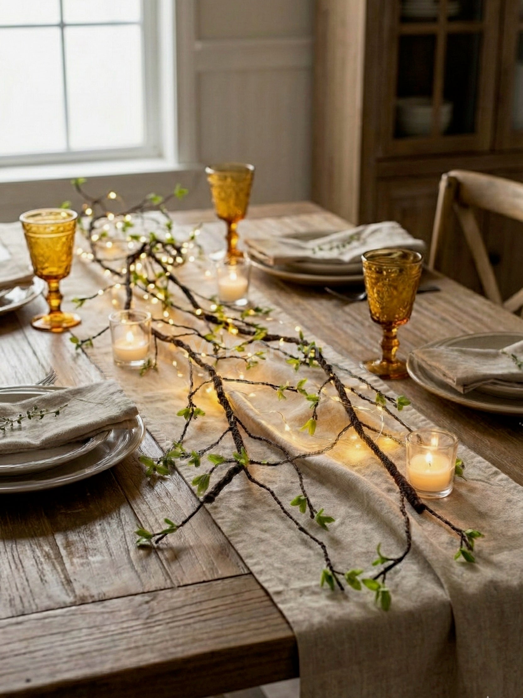 Artificial Hanging Leafy Twig Vine 5ft