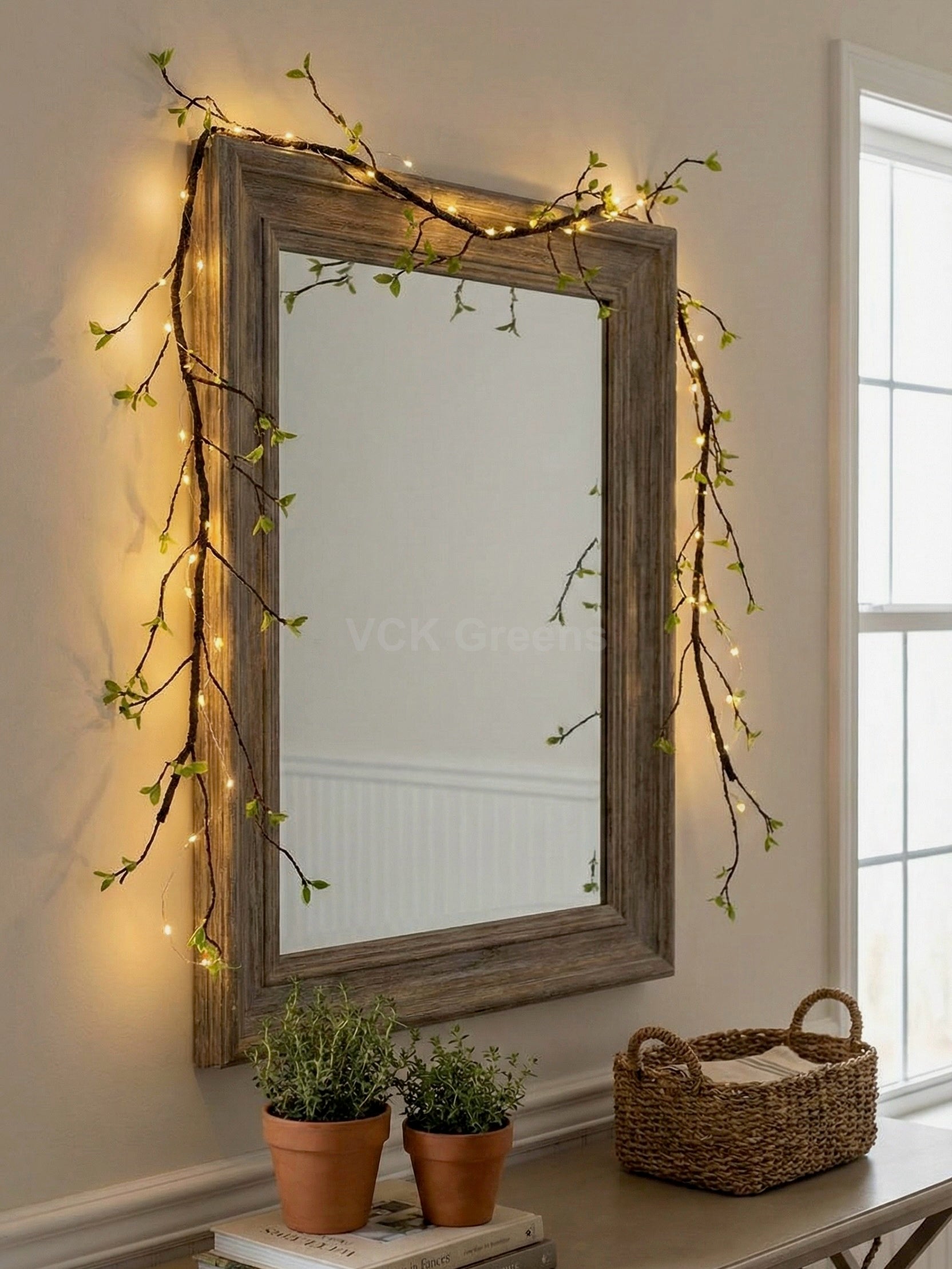 Artificial Hanging Leafy Twig Vine 5ft