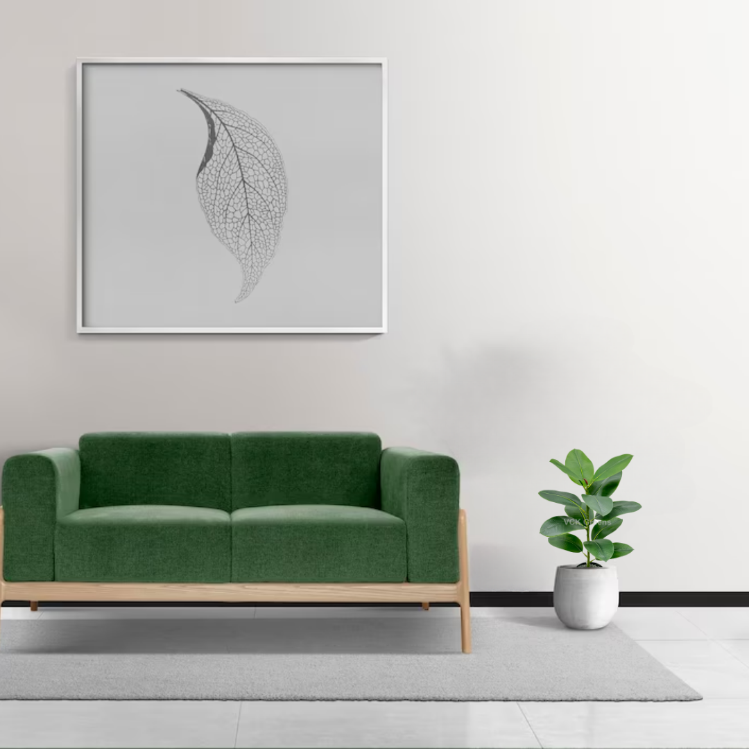 Artificial Rubber Plant 2.2ft With Pot