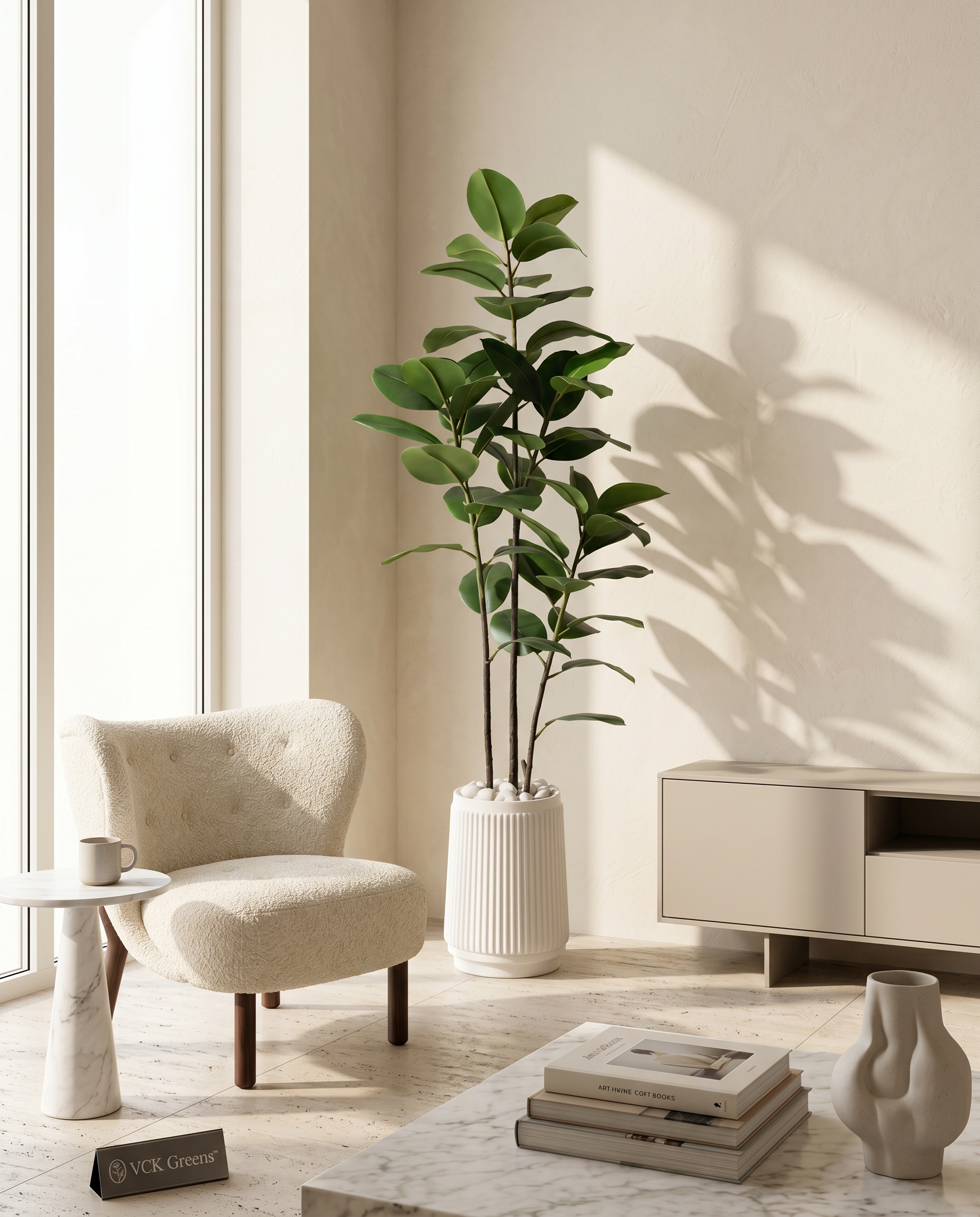 Artificial Vista Rubber Plant 5ft