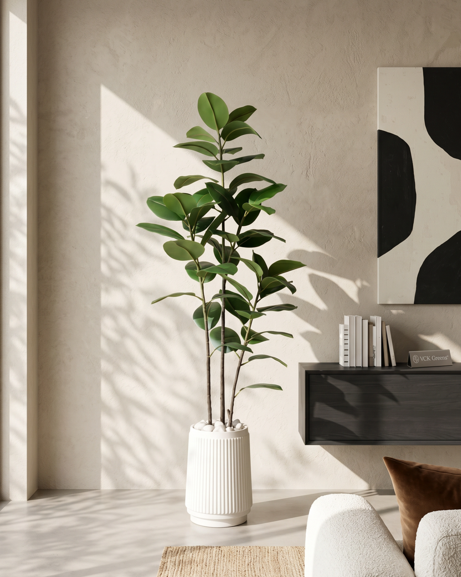 Artificial Vista Rubber Plant 5ft