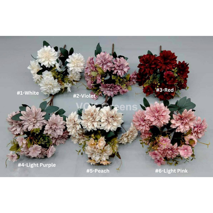 Artificial Dahlia Flower Bunches 60cm/2ft