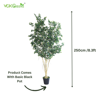 Artificial Tall Ficus Tree 8.3ft With Pot