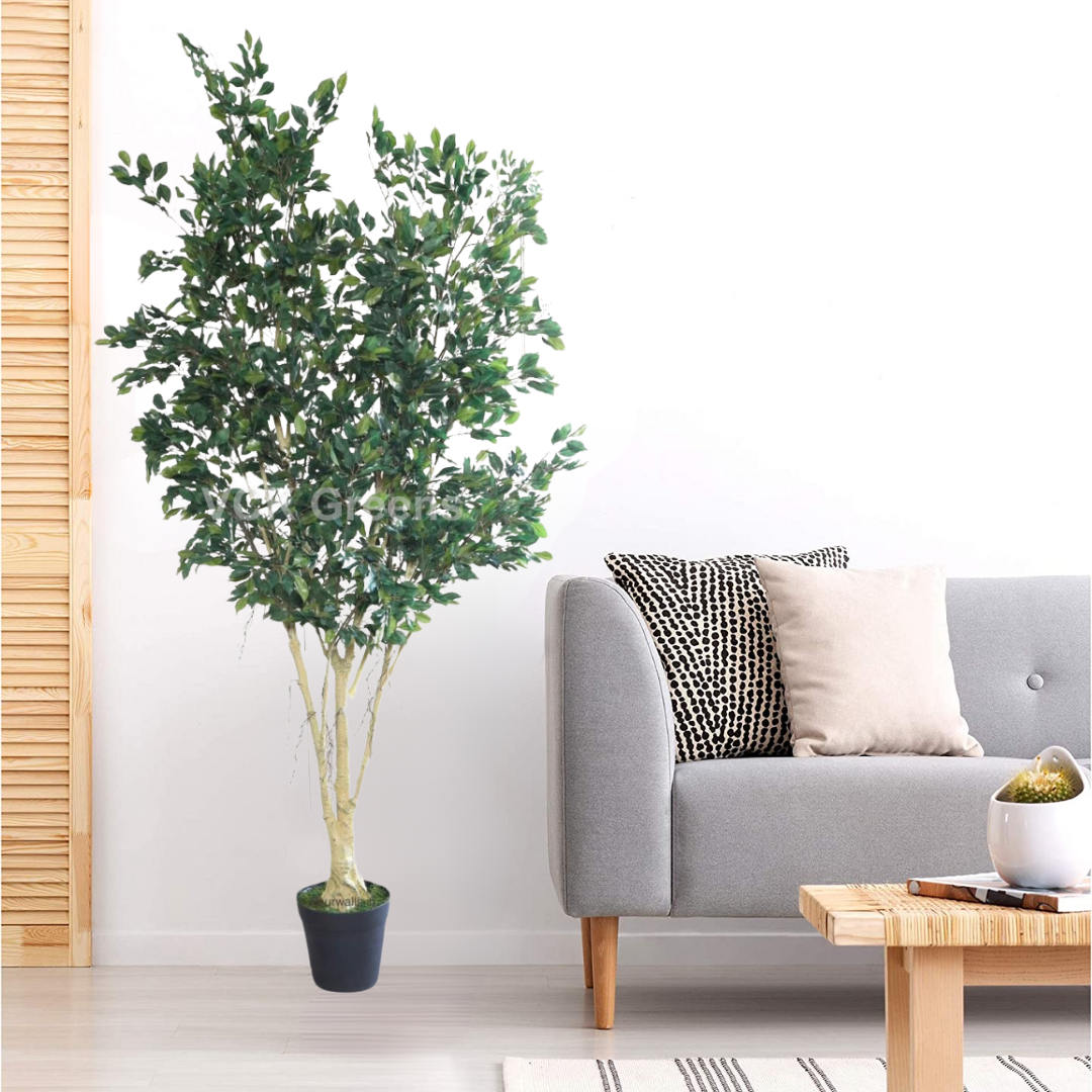 Artificial Tall Ficus Tree 8.3ft With Pot