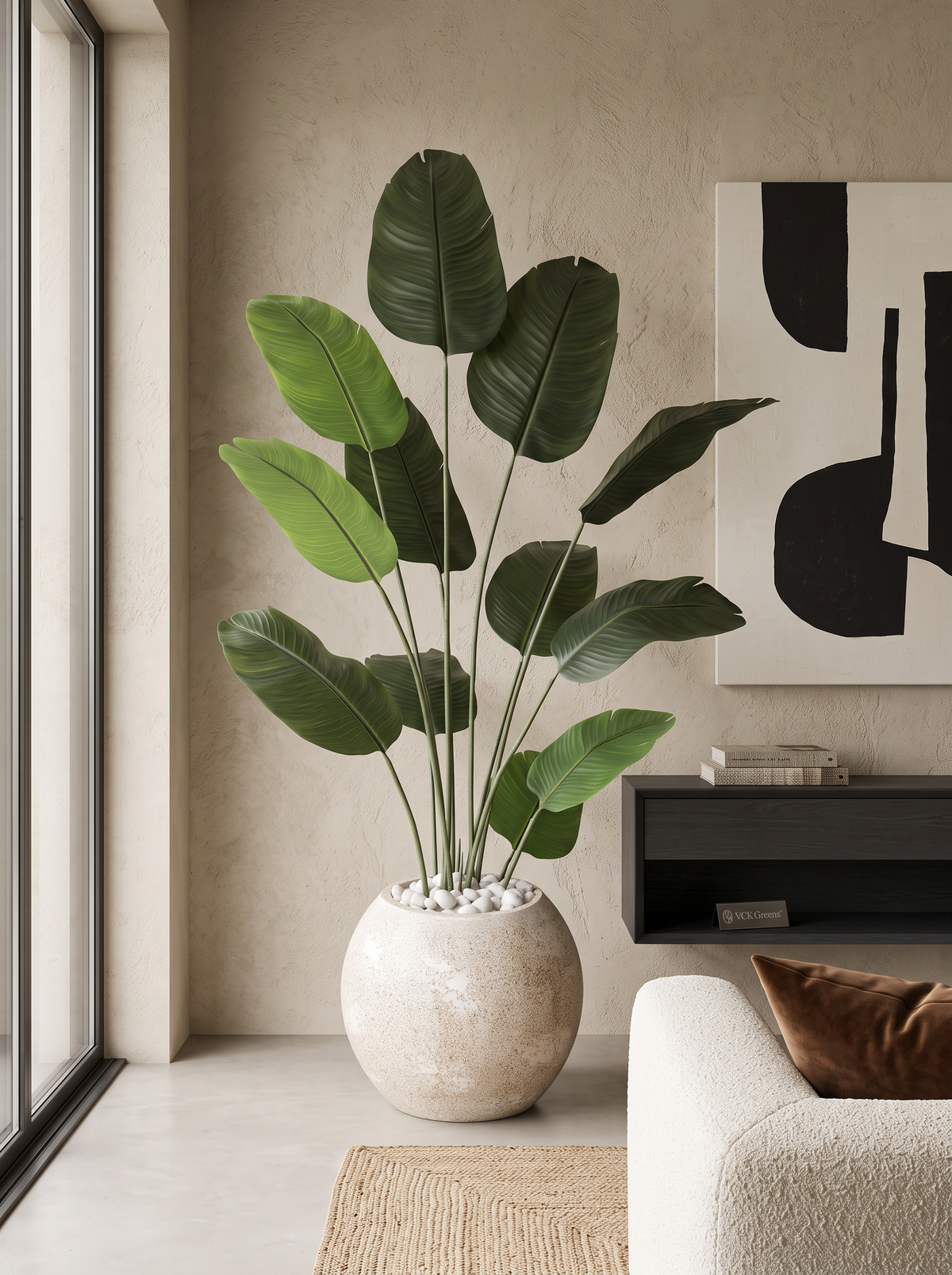 Artificial Travellers Banana Leaf Plant 6ft