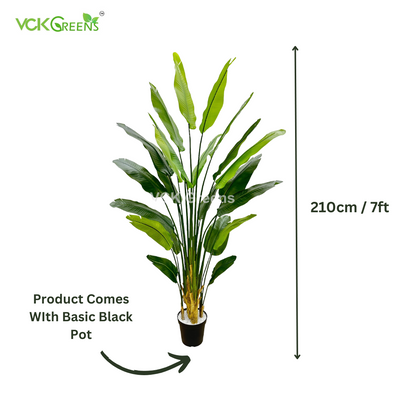 Artificial Traveller's Banana Leaf Plant 7ft With Pot