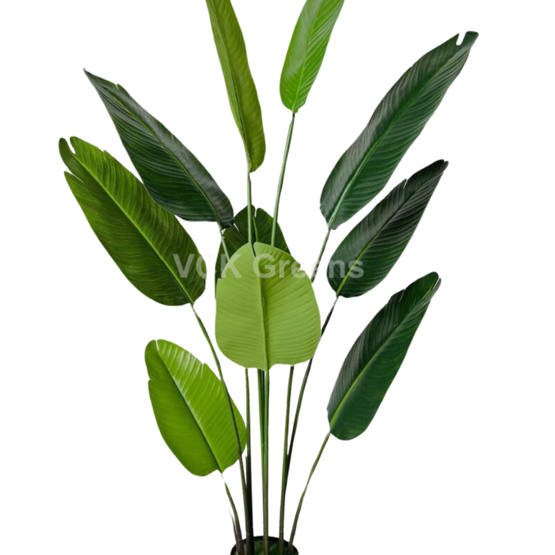 Artificial Travellers Banana Leaf Plant With Pot 5.3ft