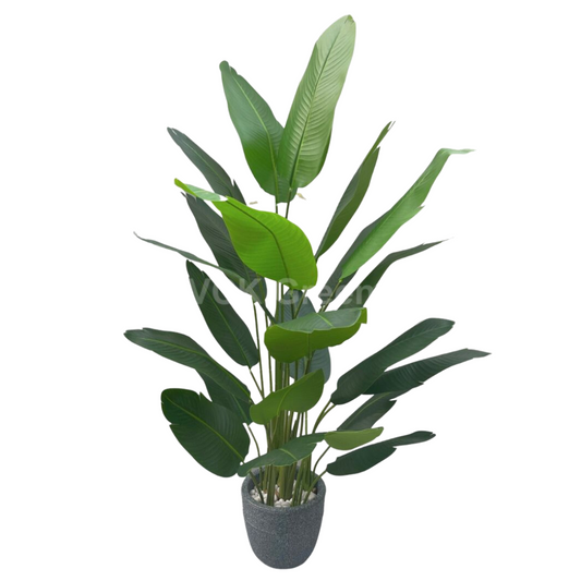 Artificial Travellers Banana Leaf Palm Plant With Pot 6ft