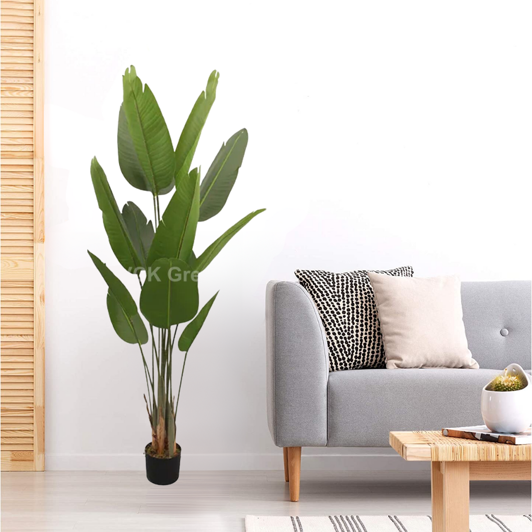 Artificial Banana Traveller's Palm Plants/Tree With Pot 6 Feet