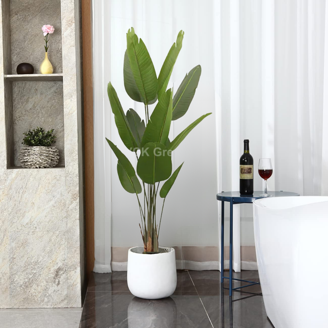 Artificial Banana Traveller's Palm Plants/Tree With Pot 6 Feet