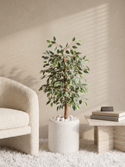 Artificial Variegated Ficus Tree 3ft