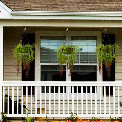 Artificial Willow Leaf Hanging Coco Basket 2.8ft