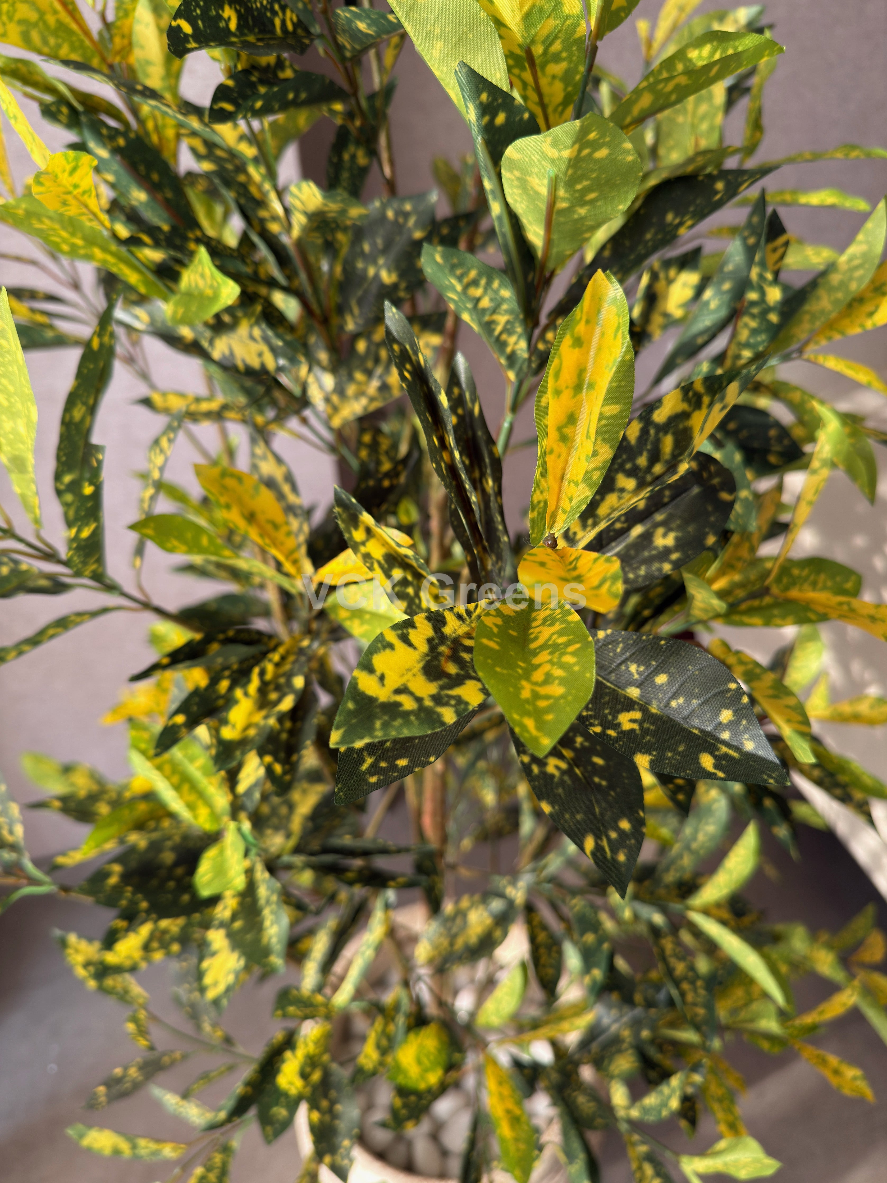 Artificial Yellow Croton Plant 5ft