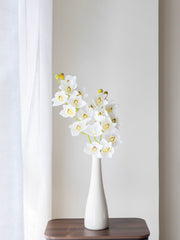 Artificial Cymbidium Orchid Flower Stem - White