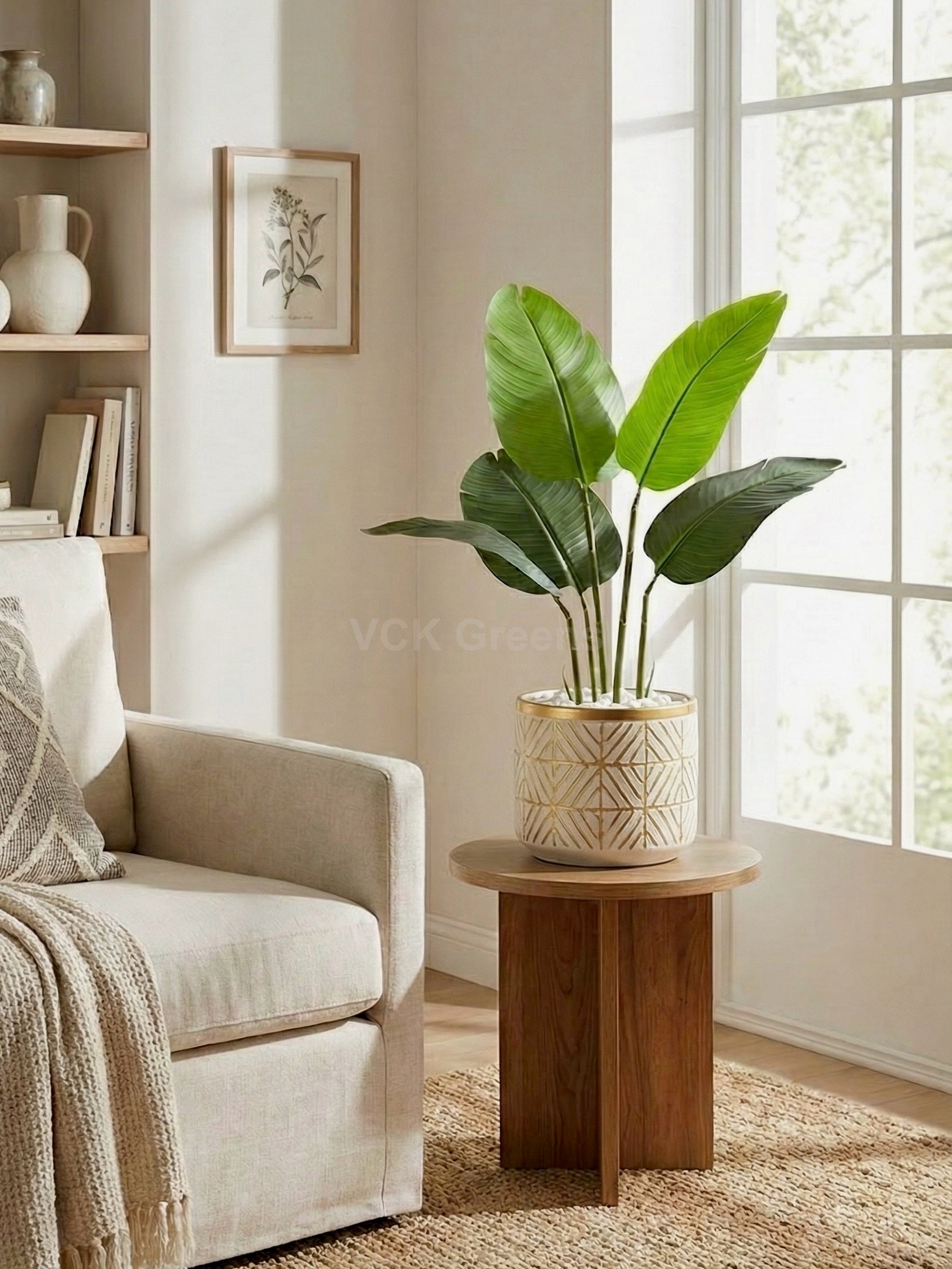 Artificial Traveller's Banana Leaf Plant 2.8ft