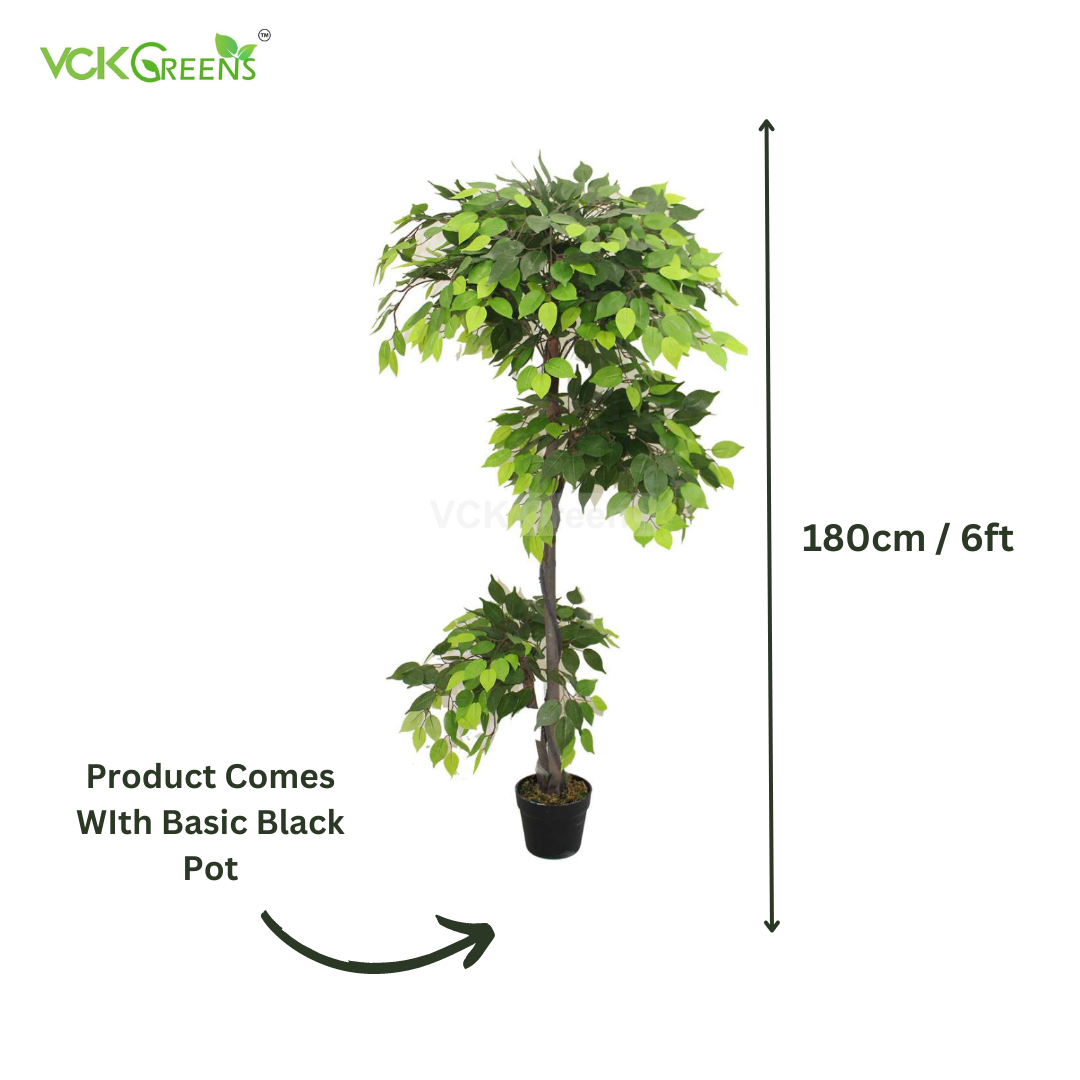 Artificial Topiary Ficus Tree 6ft With Pot