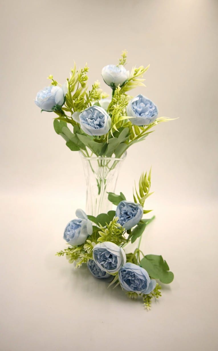Artificial Small Peony Flower Bunches 30cm