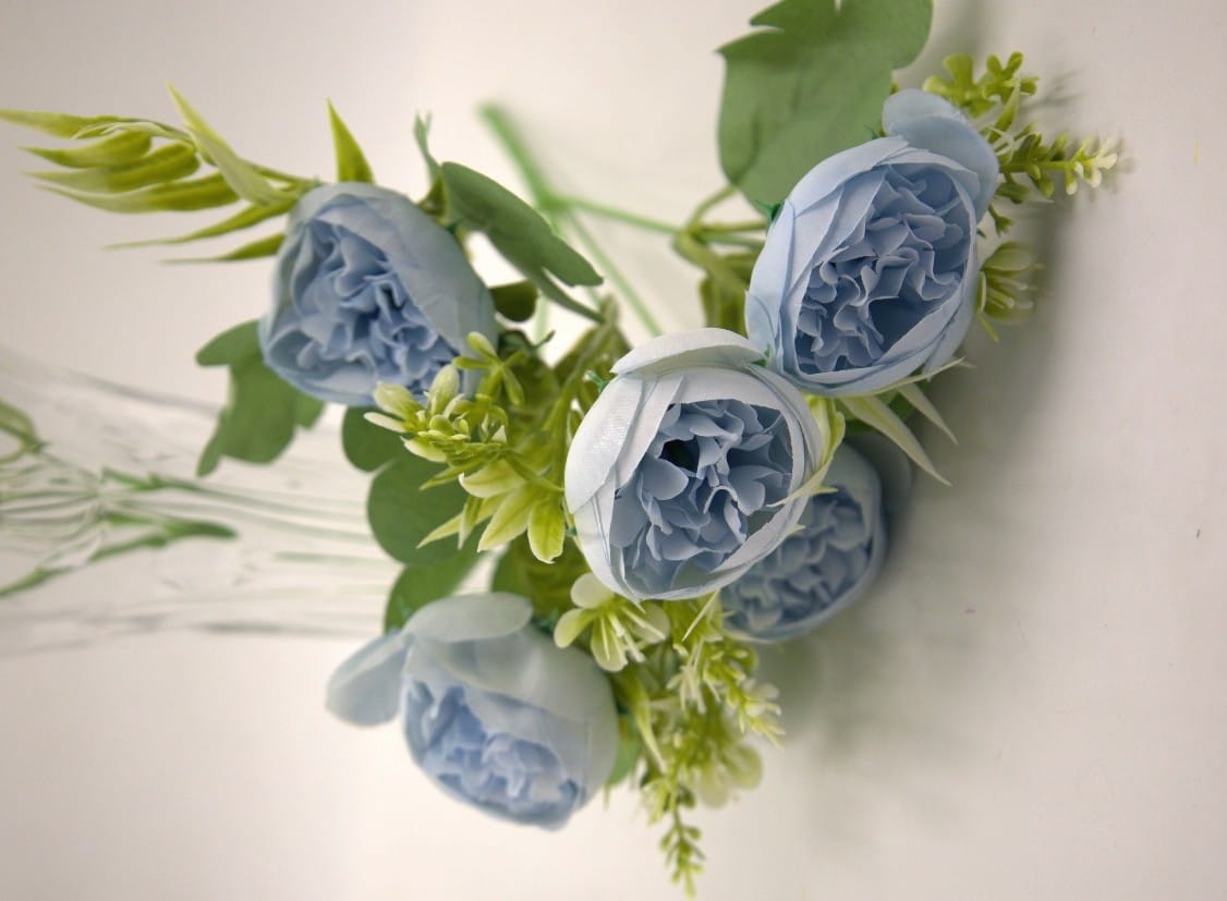 Artificial Small Peony Flower Bunches 30cm