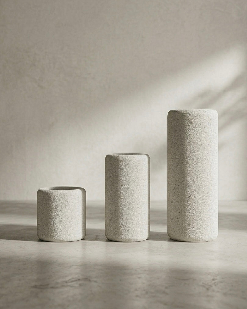 Petra Textured Column Planters