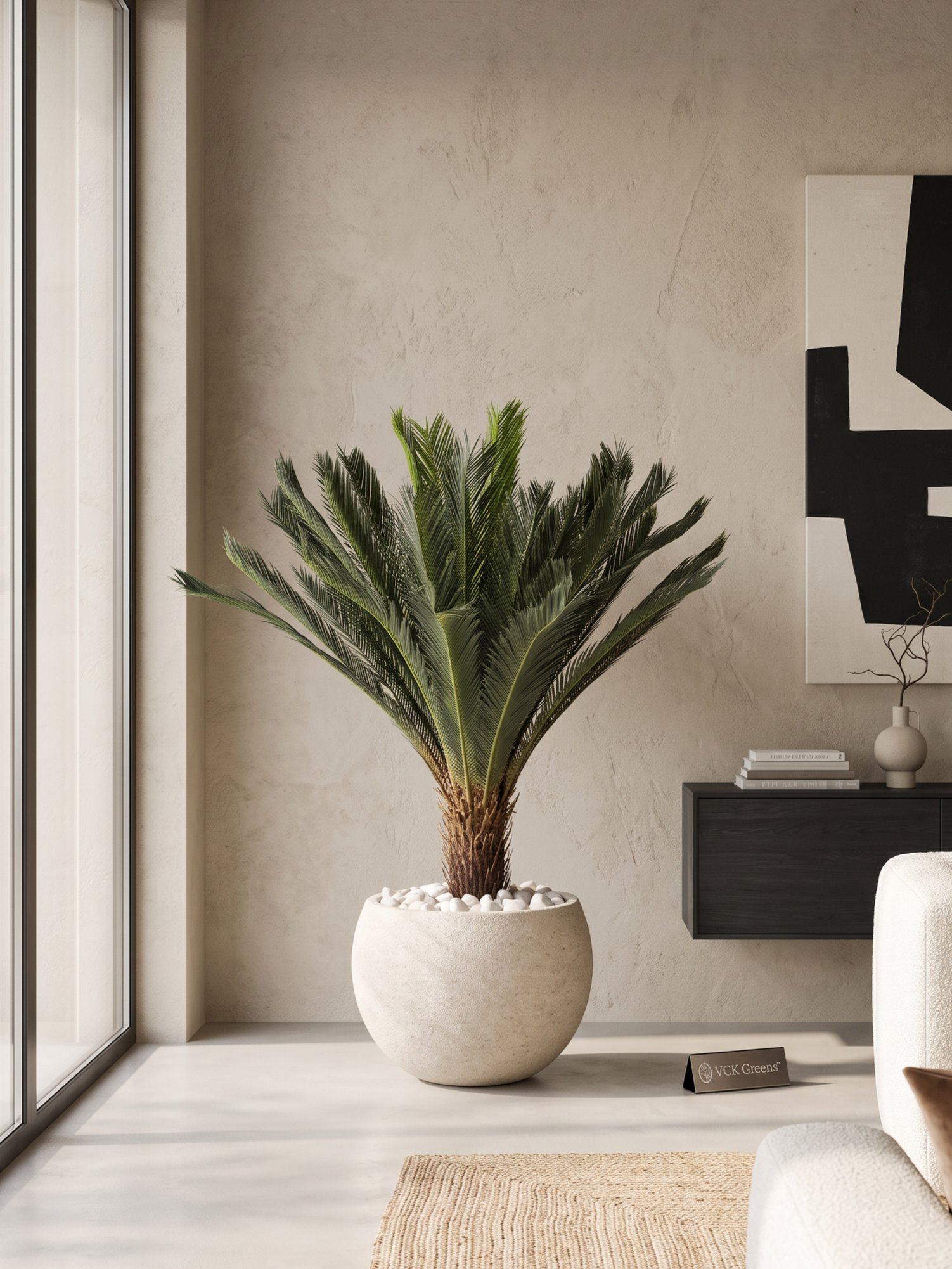 Artificial Cycas Palm Plant 4ft