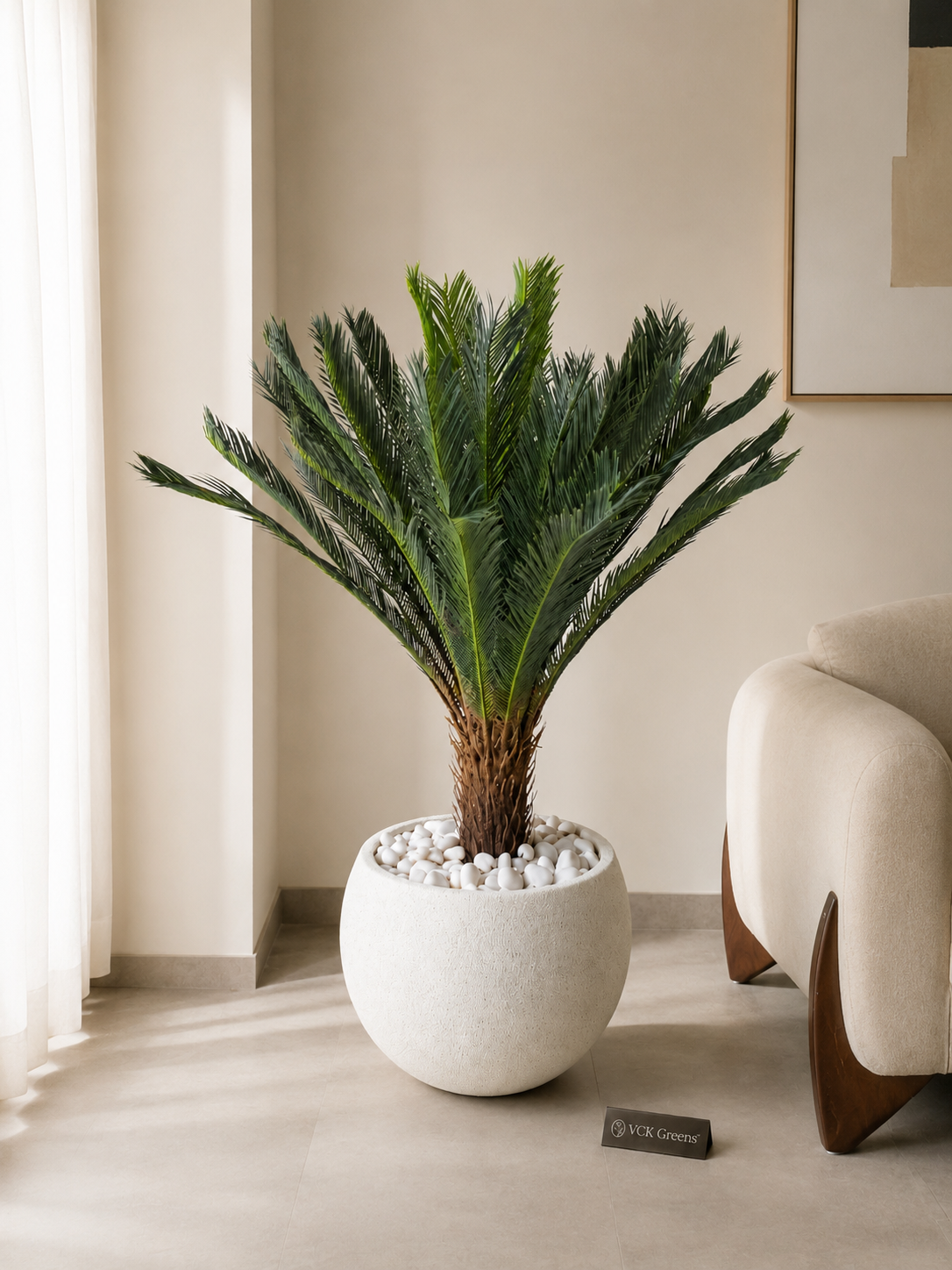 Artificial Cycas Palm Plant 4ft