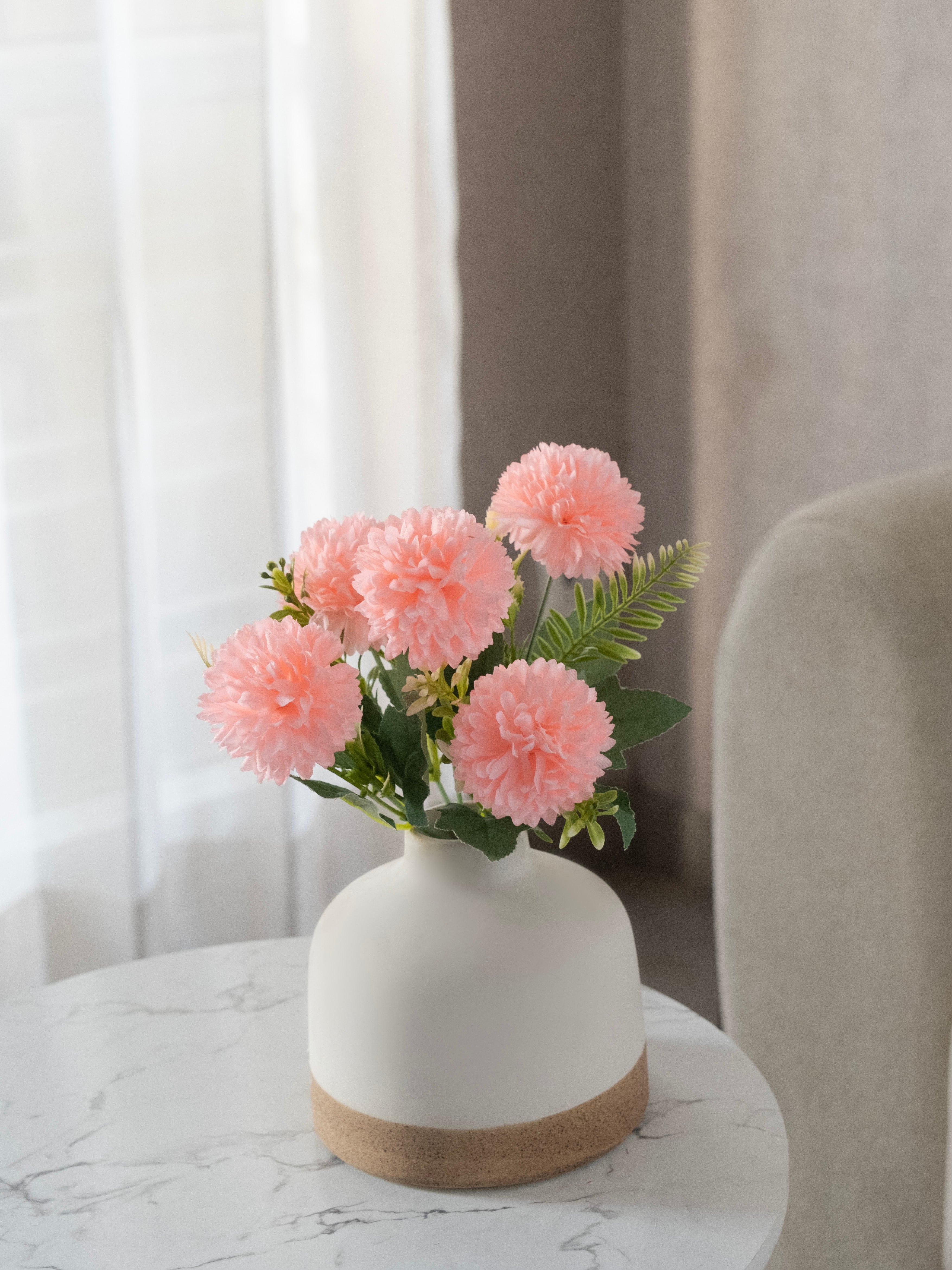 Artificial Mum Flower Bunch 28cm (Set of 3)