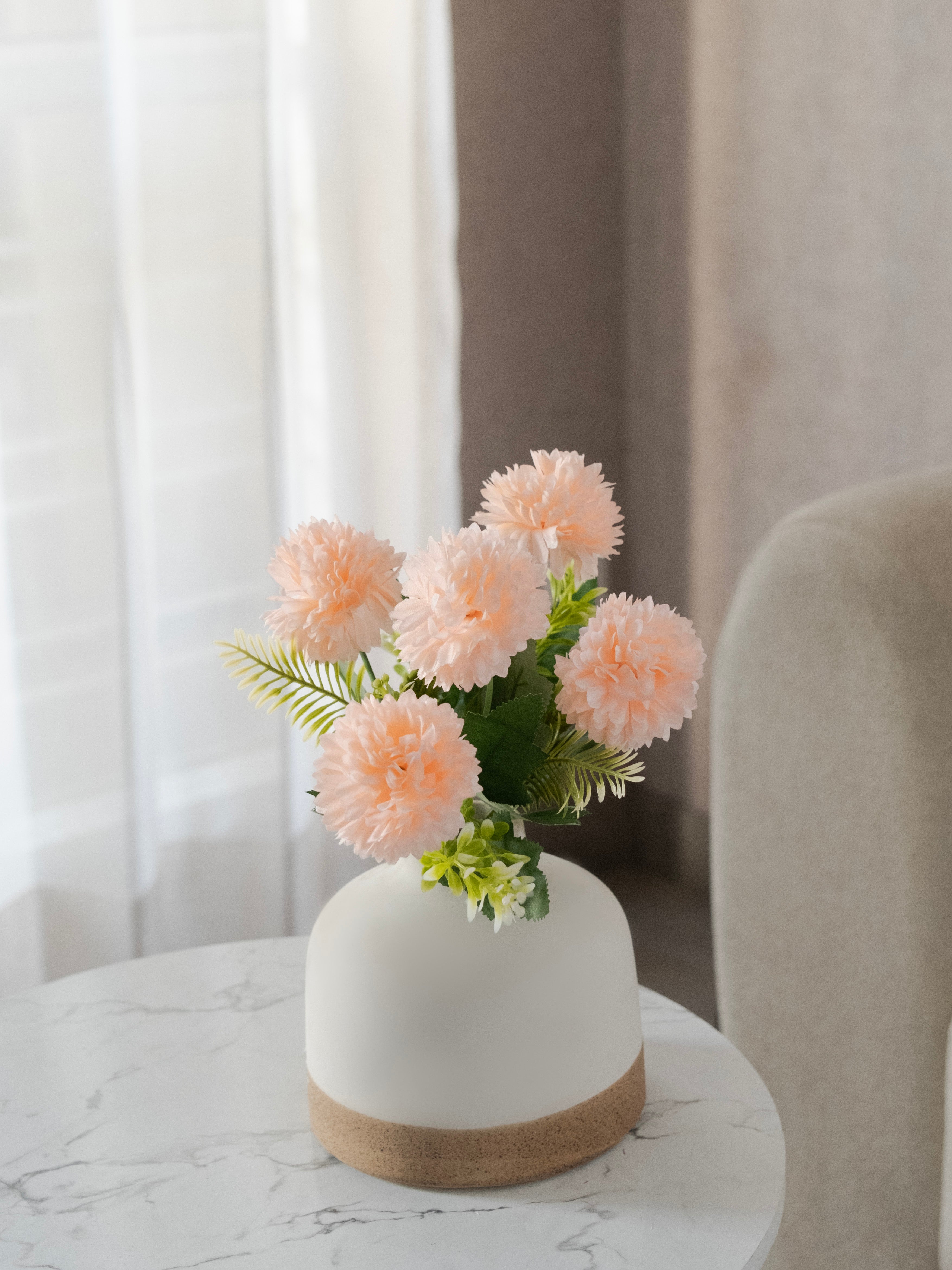 Artificial Mum Flower Bunch 28cm (Set of 3)