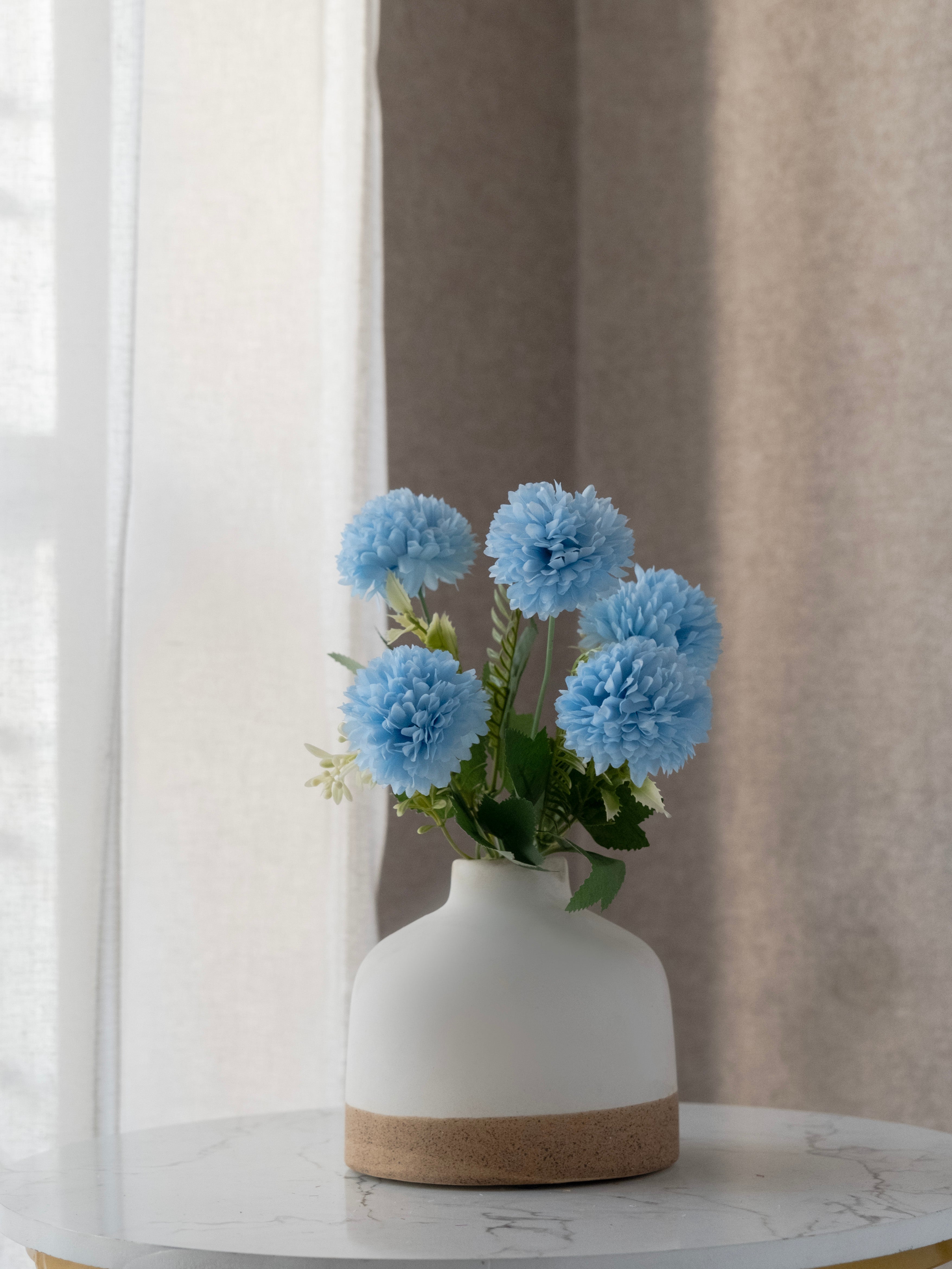 Artificial Mum Flower Bunch 28cm (Set of 3)