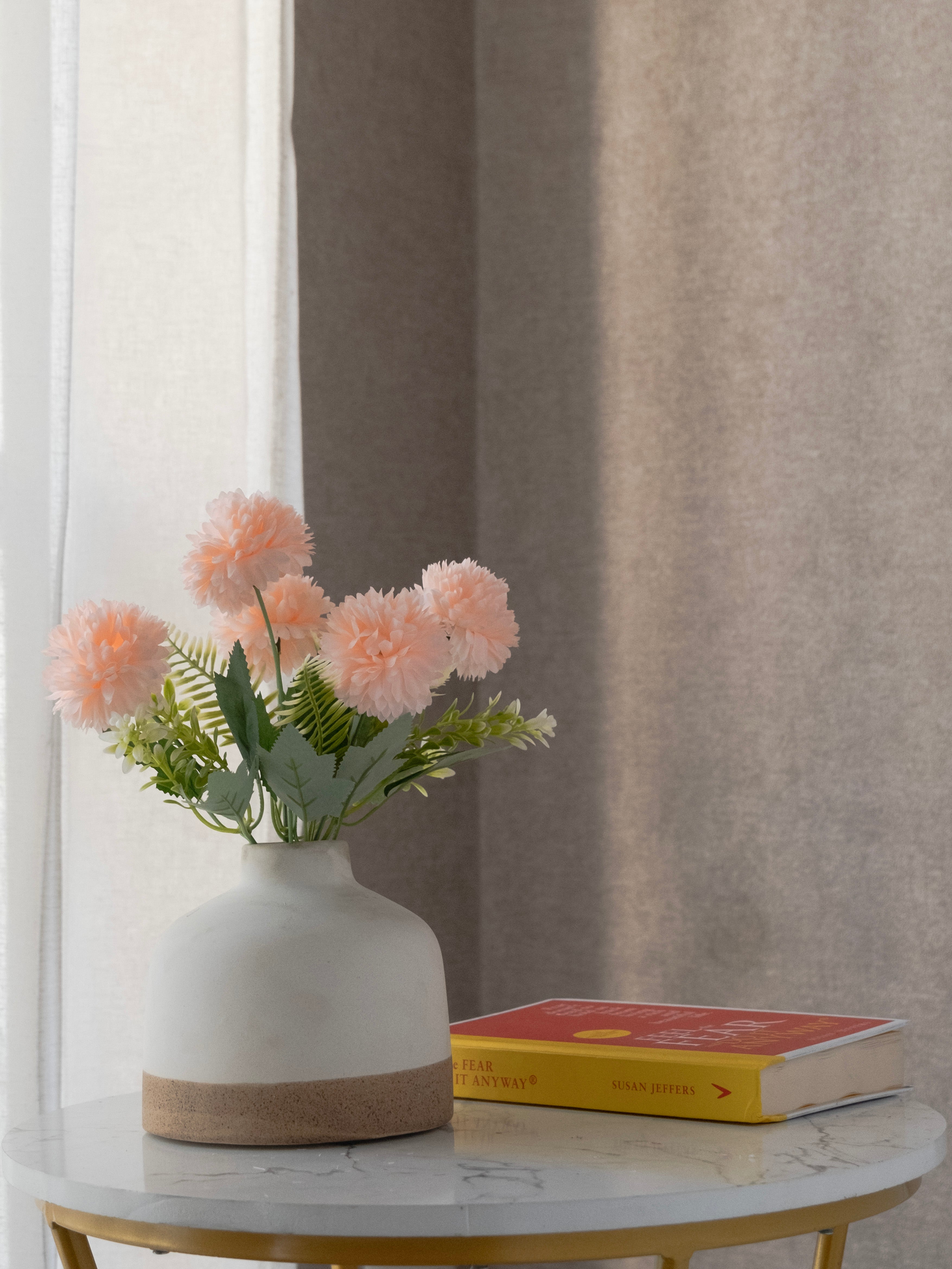 Artificial Mum Flower Bunch 28cm (Set of 3)