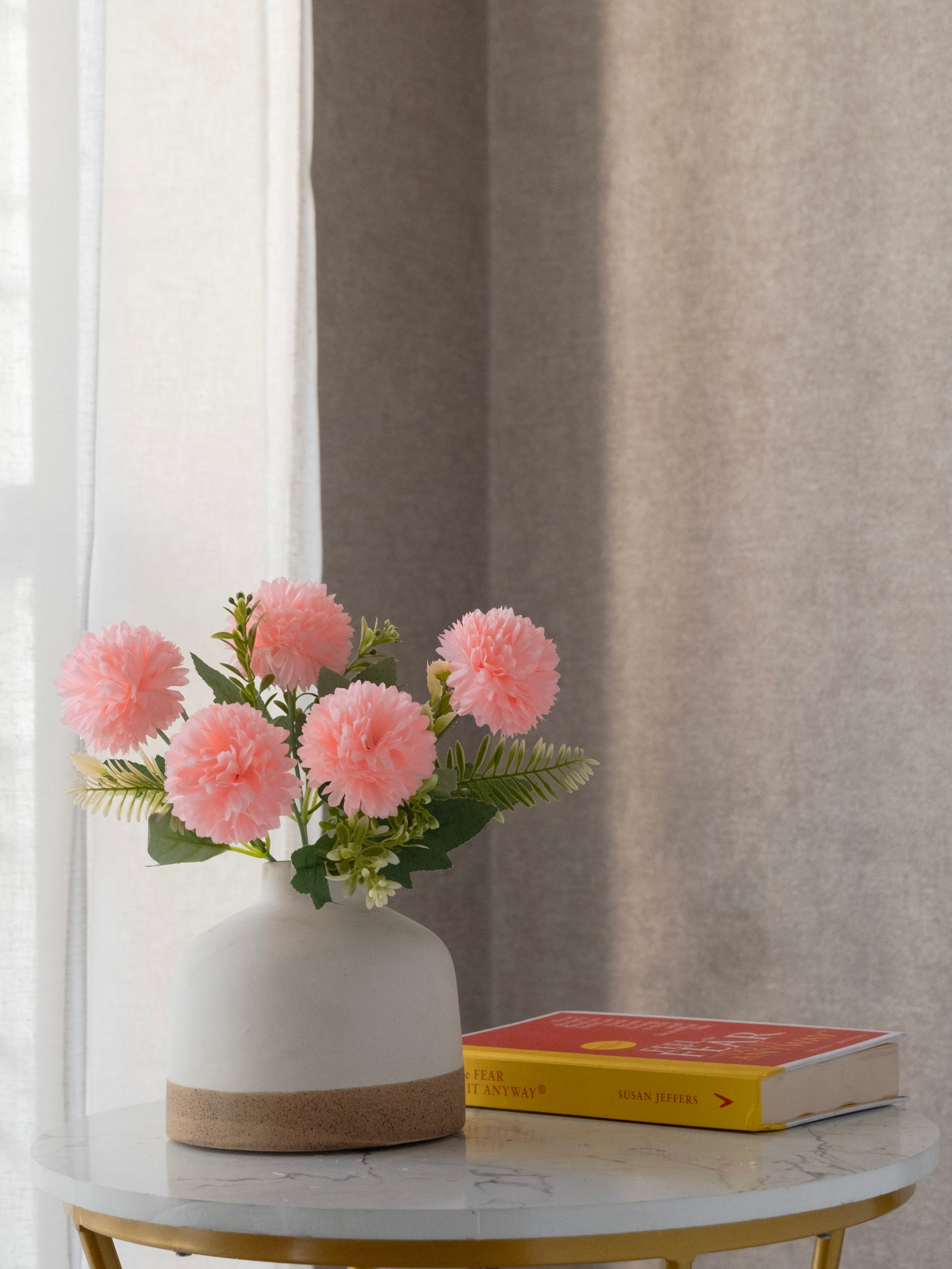 Artificial Mum Flower Bunch 28cm (Set of 3)