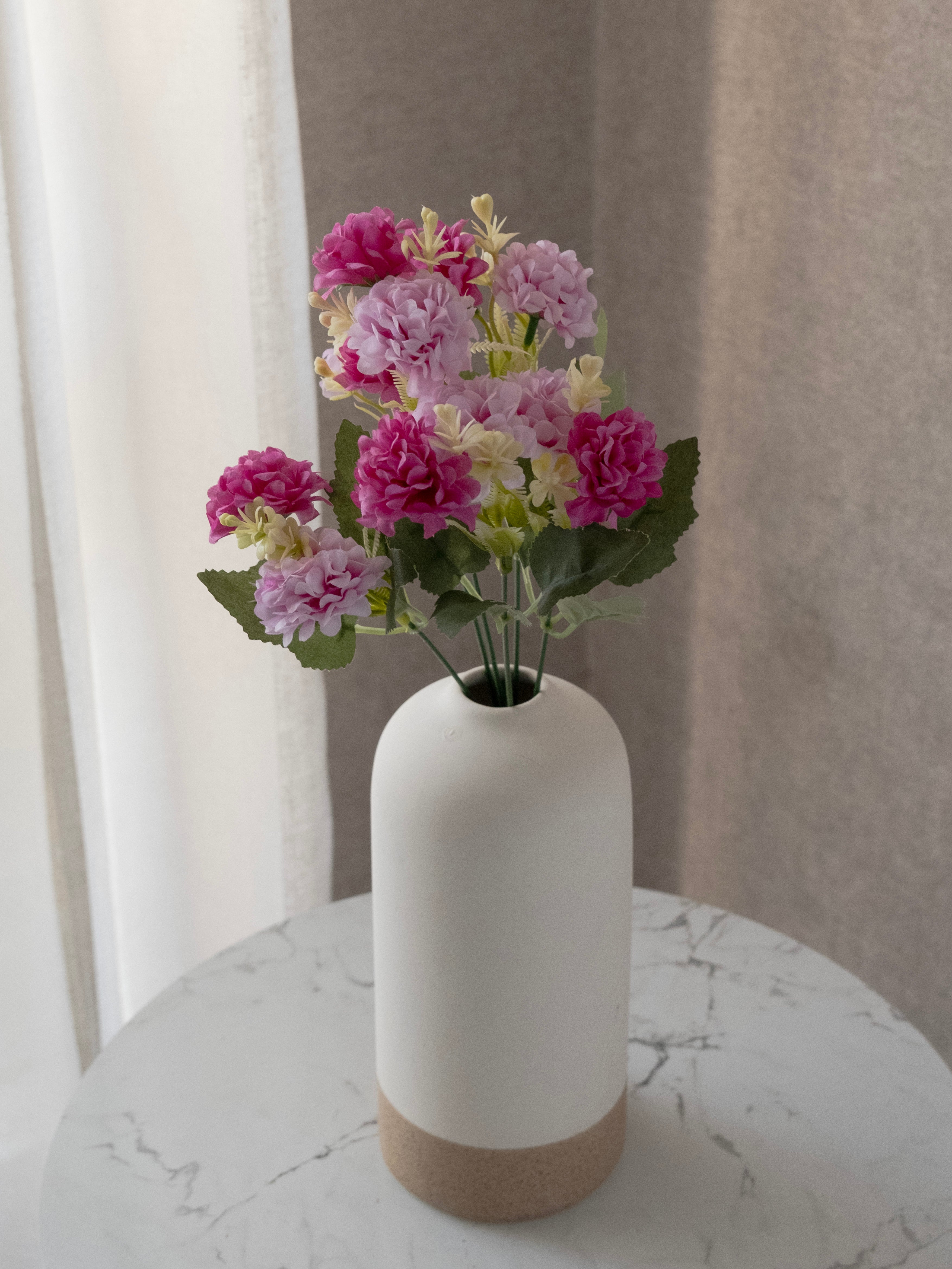 Artificial Multicolor Hydrangea Flower Bunch (Set of 3)