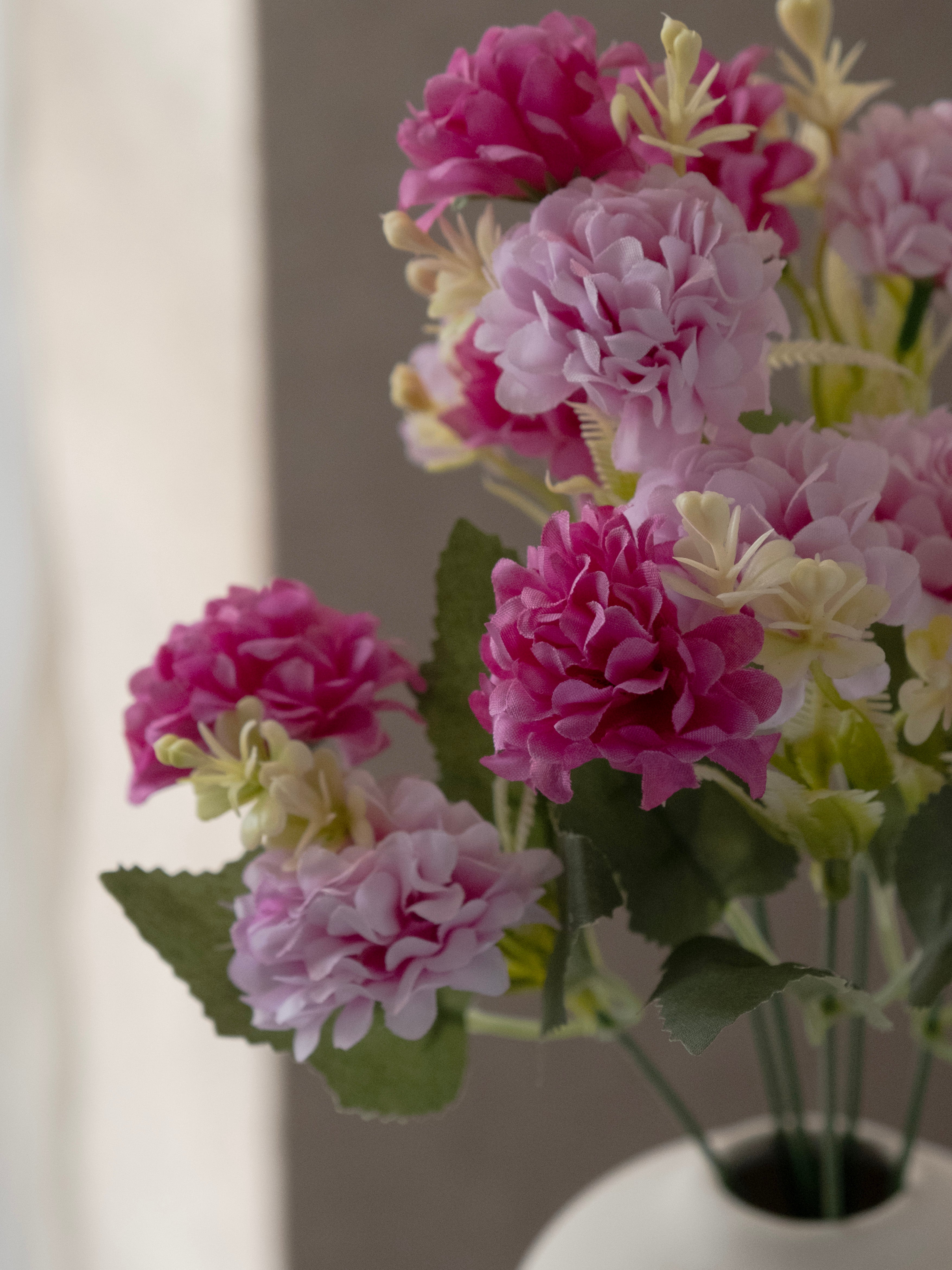 Artificial Multicolor Hydrangea Flower Bunch (Set of 3)