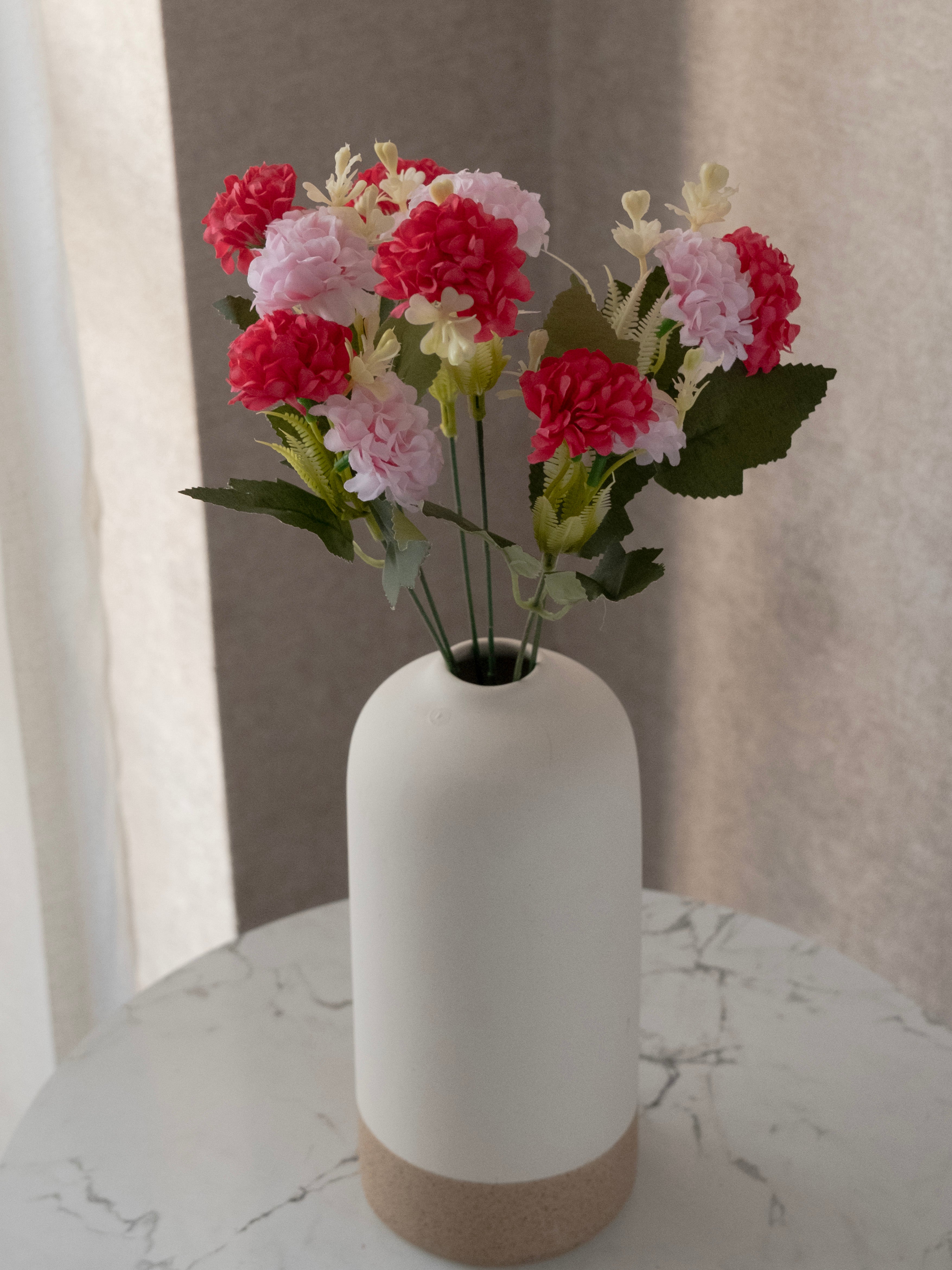 Artificial Multicolor Hydrangea Flower Bunch (Set of 3)