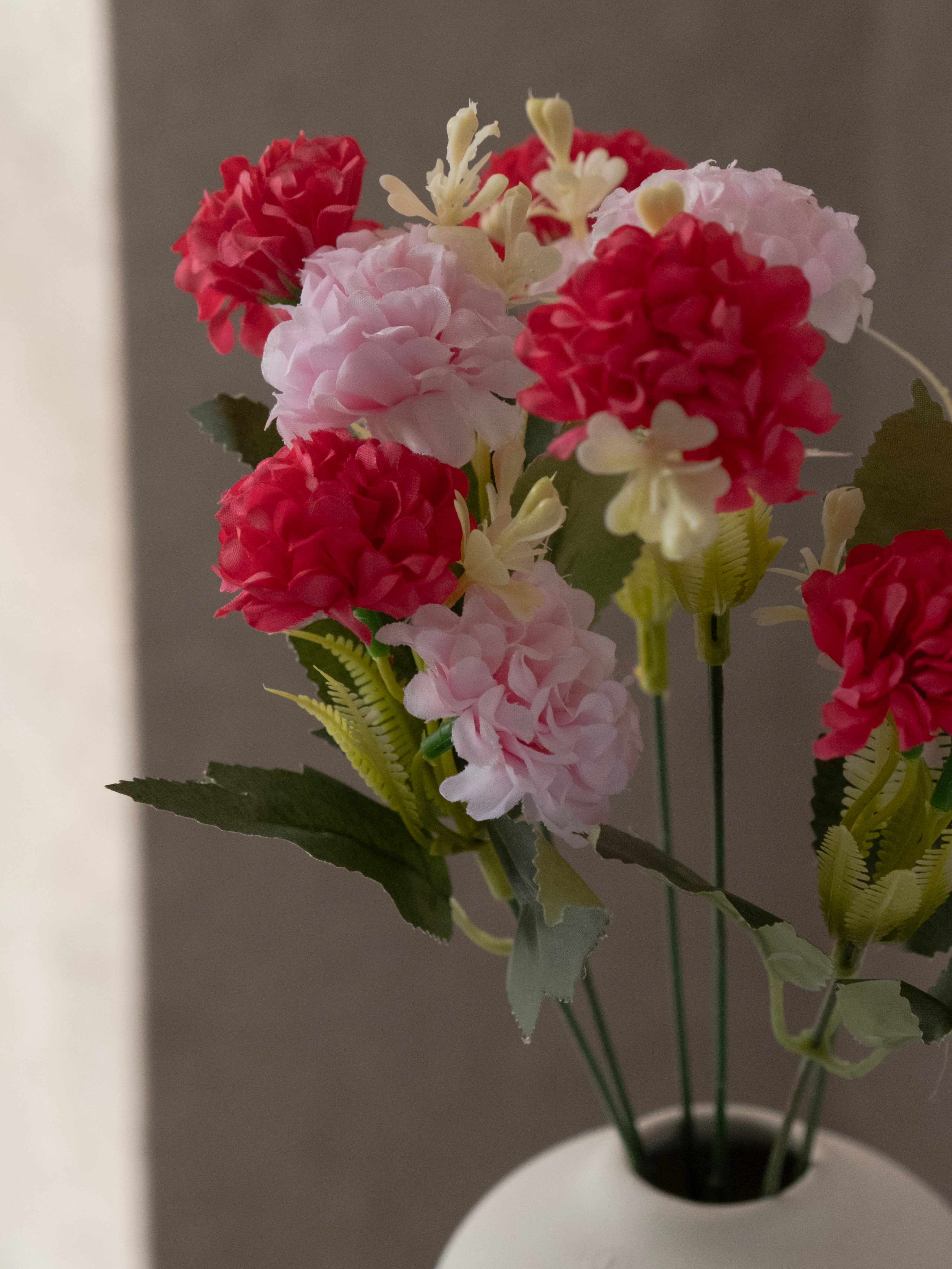 Artificial Multicolor Hydrangea Flower Bunch (Set of 3)