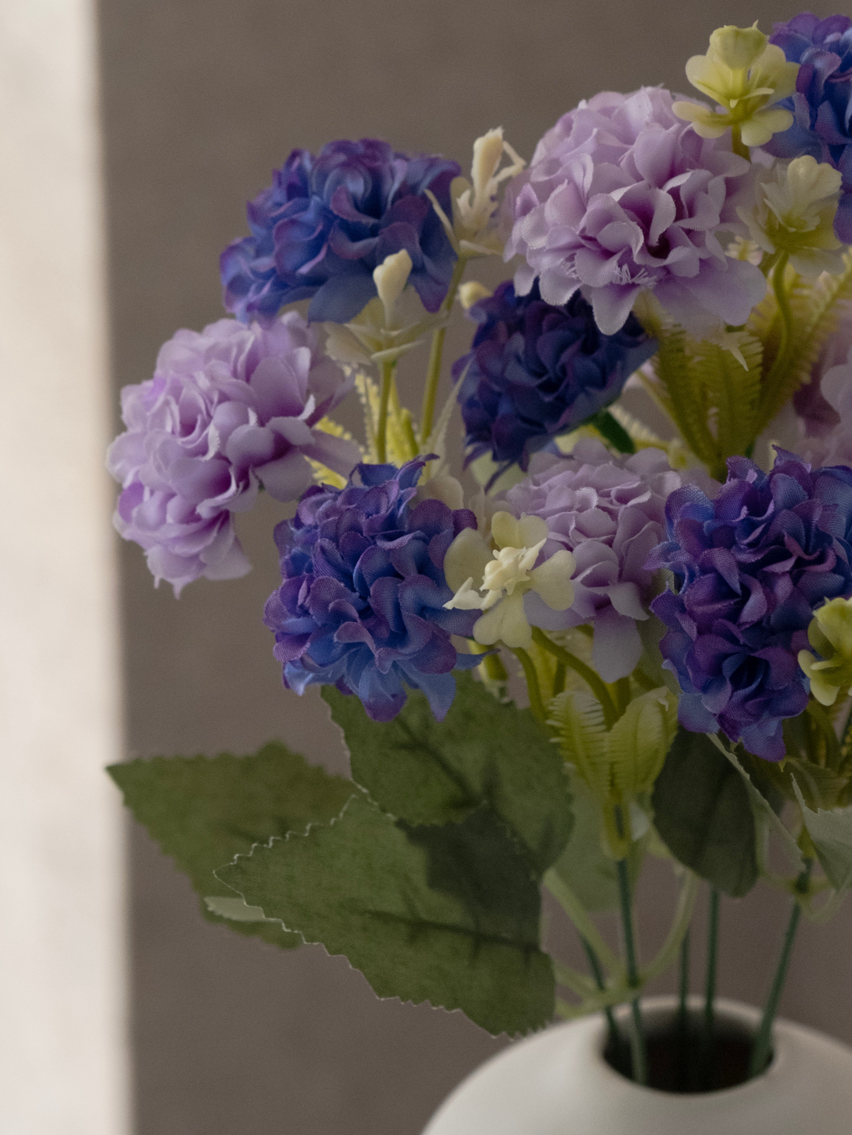 Artificial Multicolor Hydrangea Flower Bunch (Set of 3)