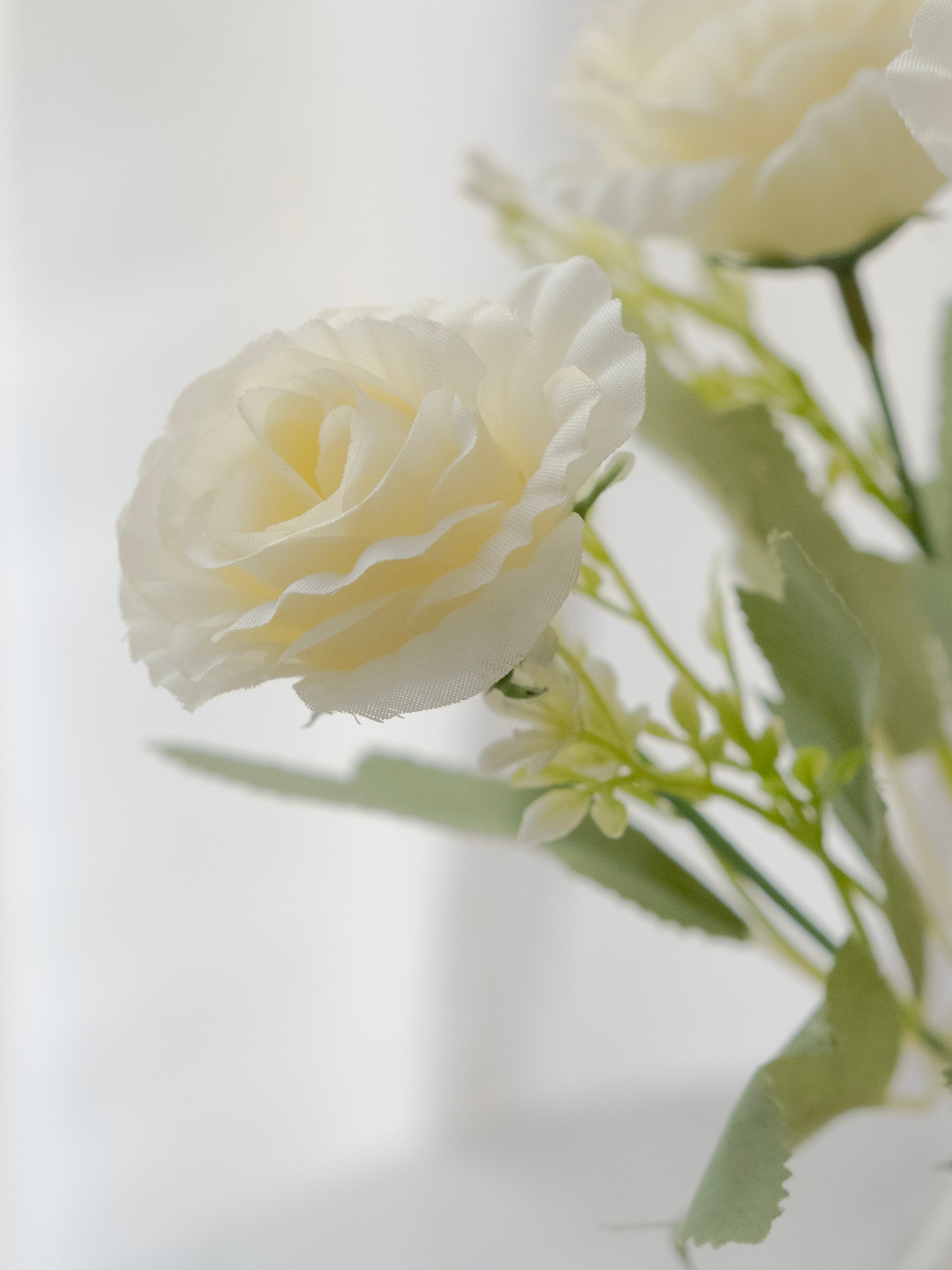 Artificial Camellia Flower Bunches (Set of 3)