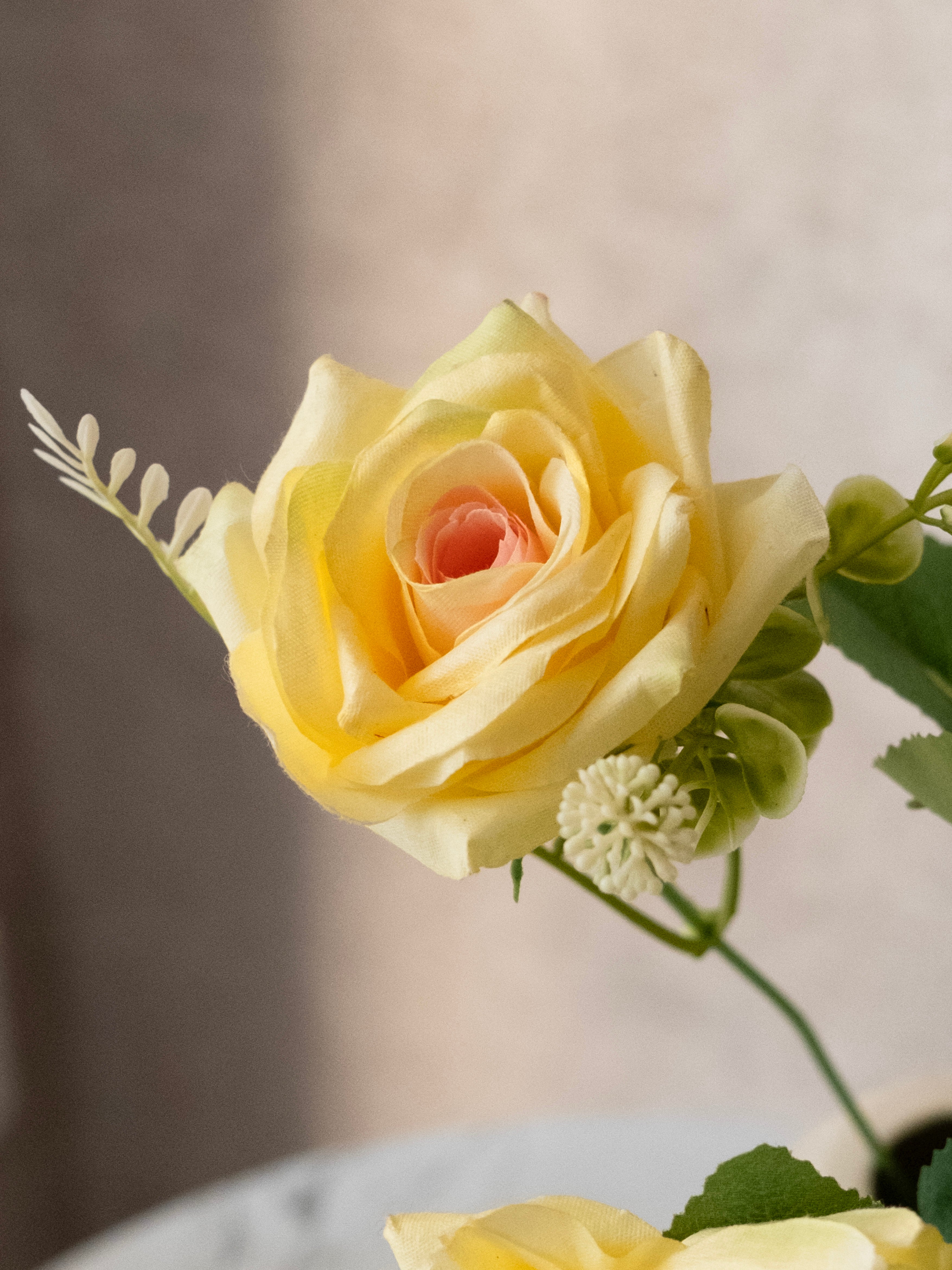 Artificial Essence of Rose flower Bunches (Set of 3)
