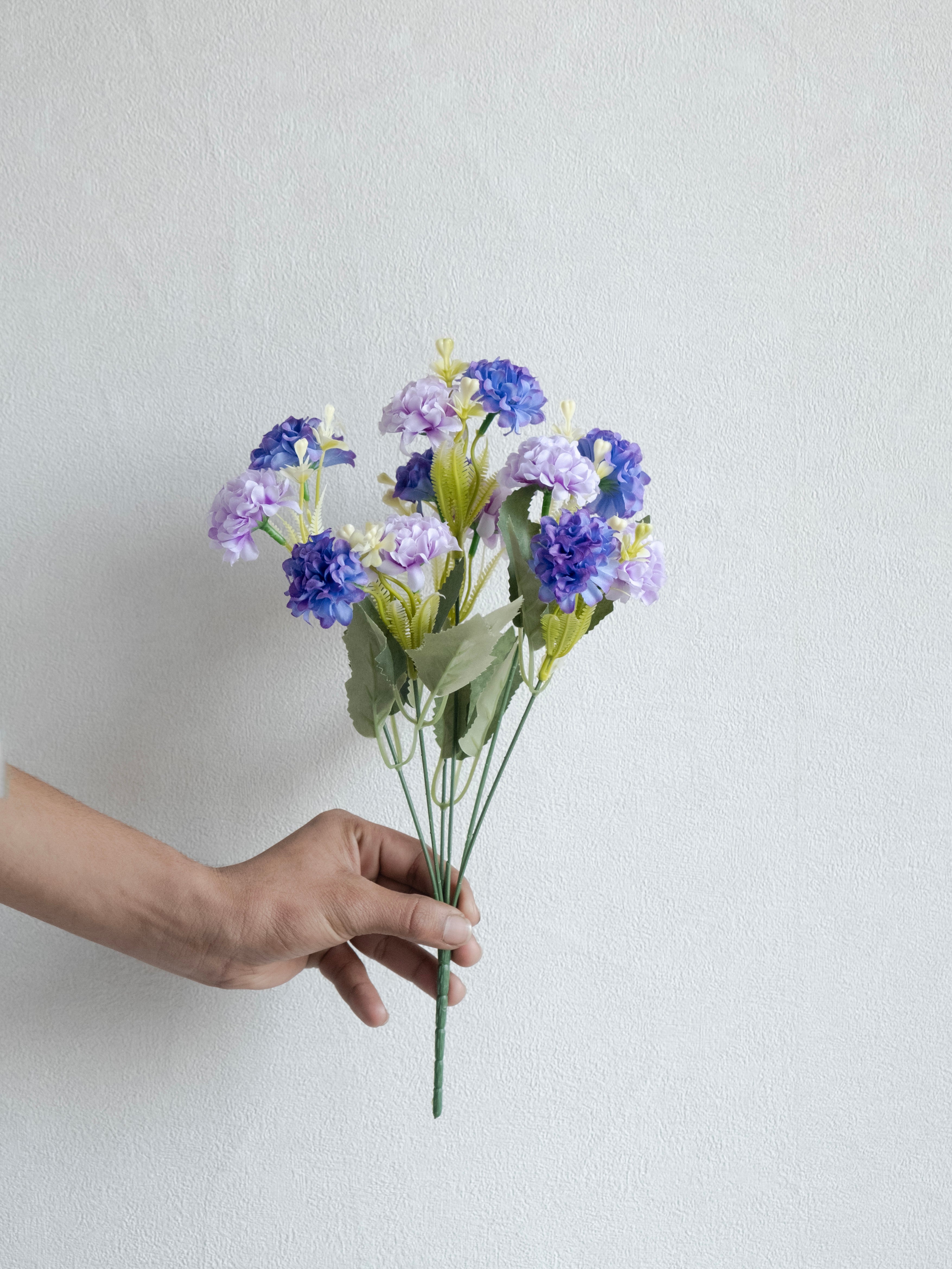 Artificial Multicolor Hydrangea Flower Bunch (Set of 3)