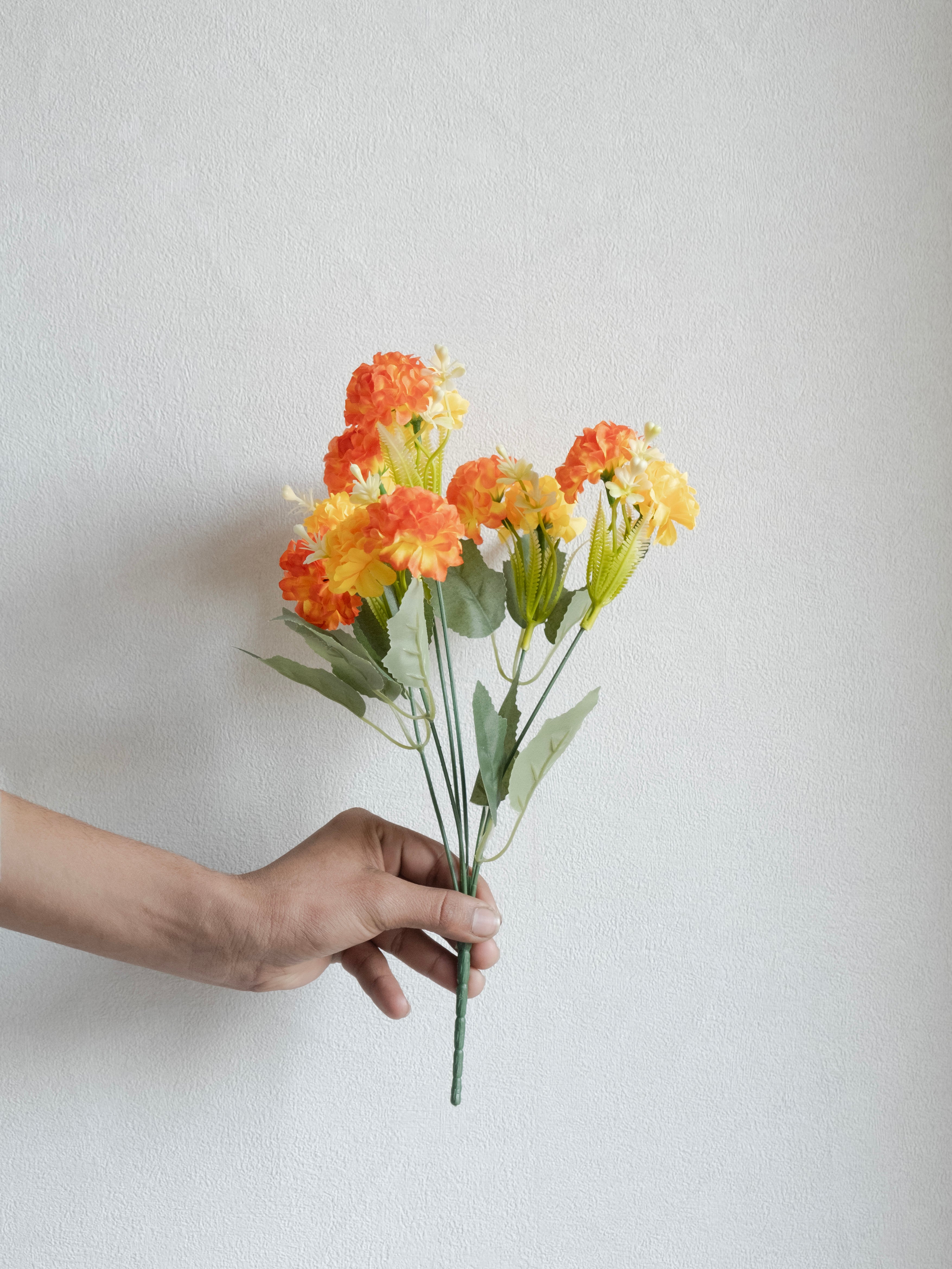 Artificial Multicolor Hydrangea Flower Bunch (Set of 3)