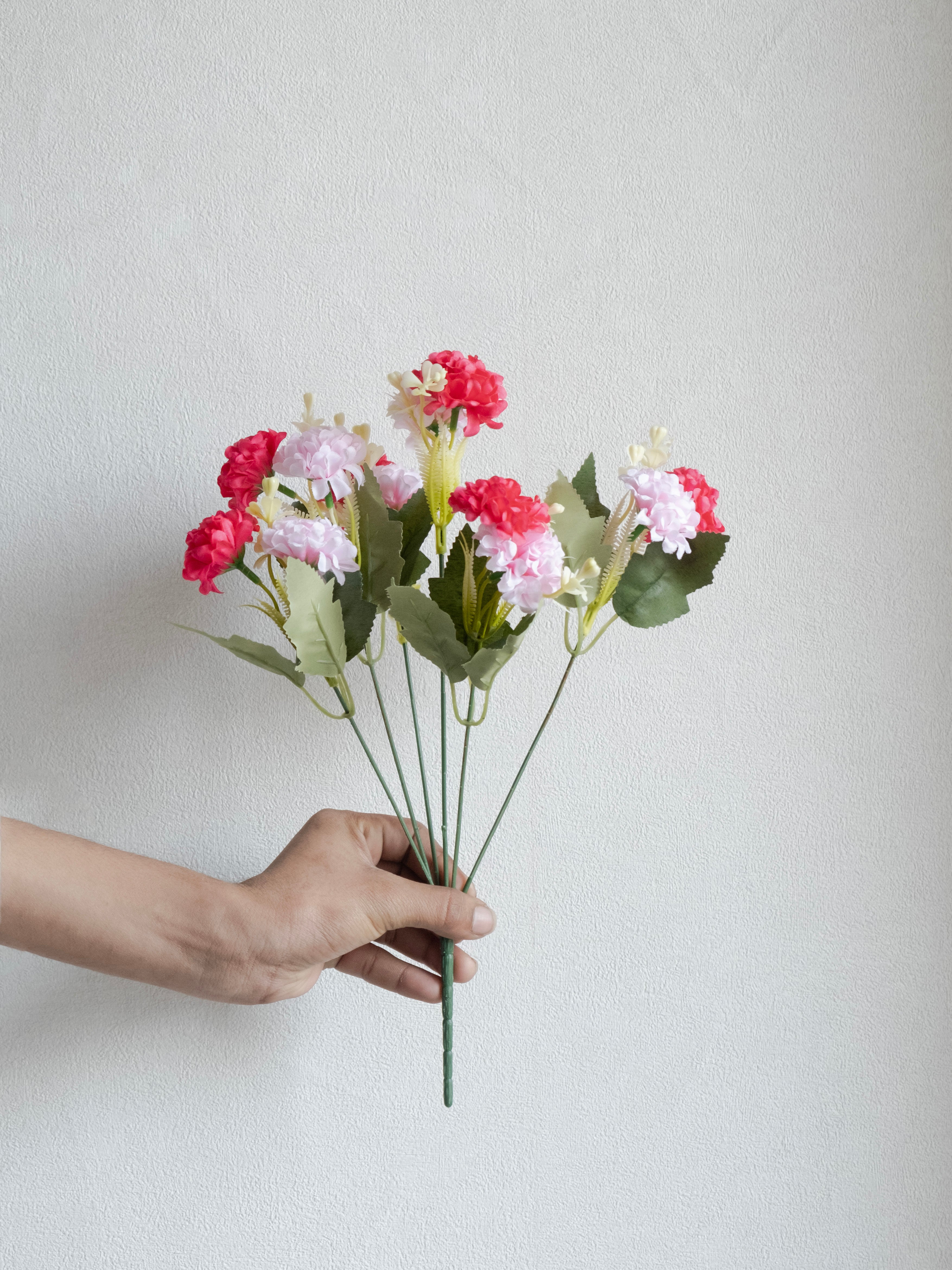 Artificial Multicolor Hydrangea Flower Bunch (Set of 3)