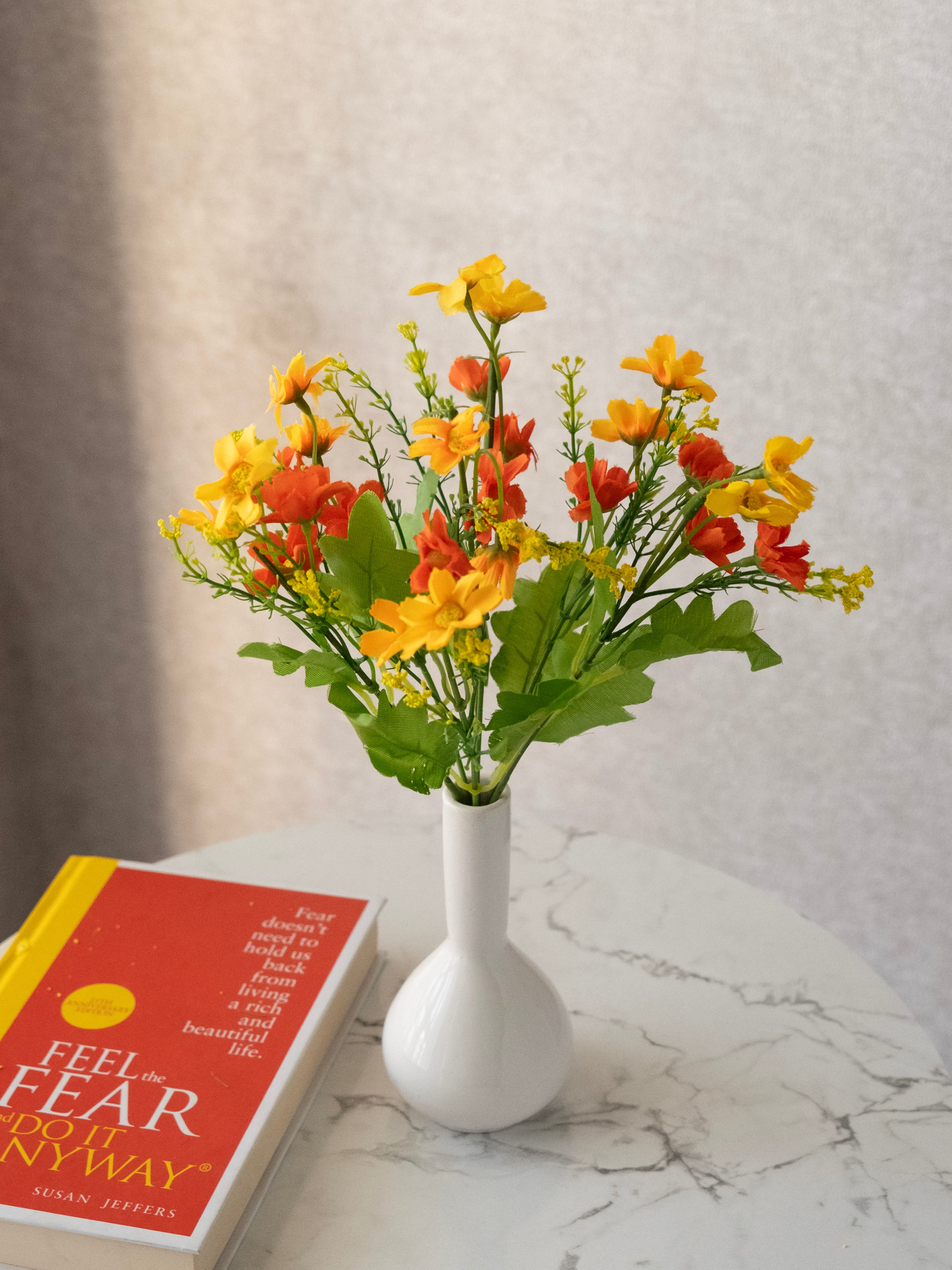 Artificial Daisy Flower Bunches (Set of 3)