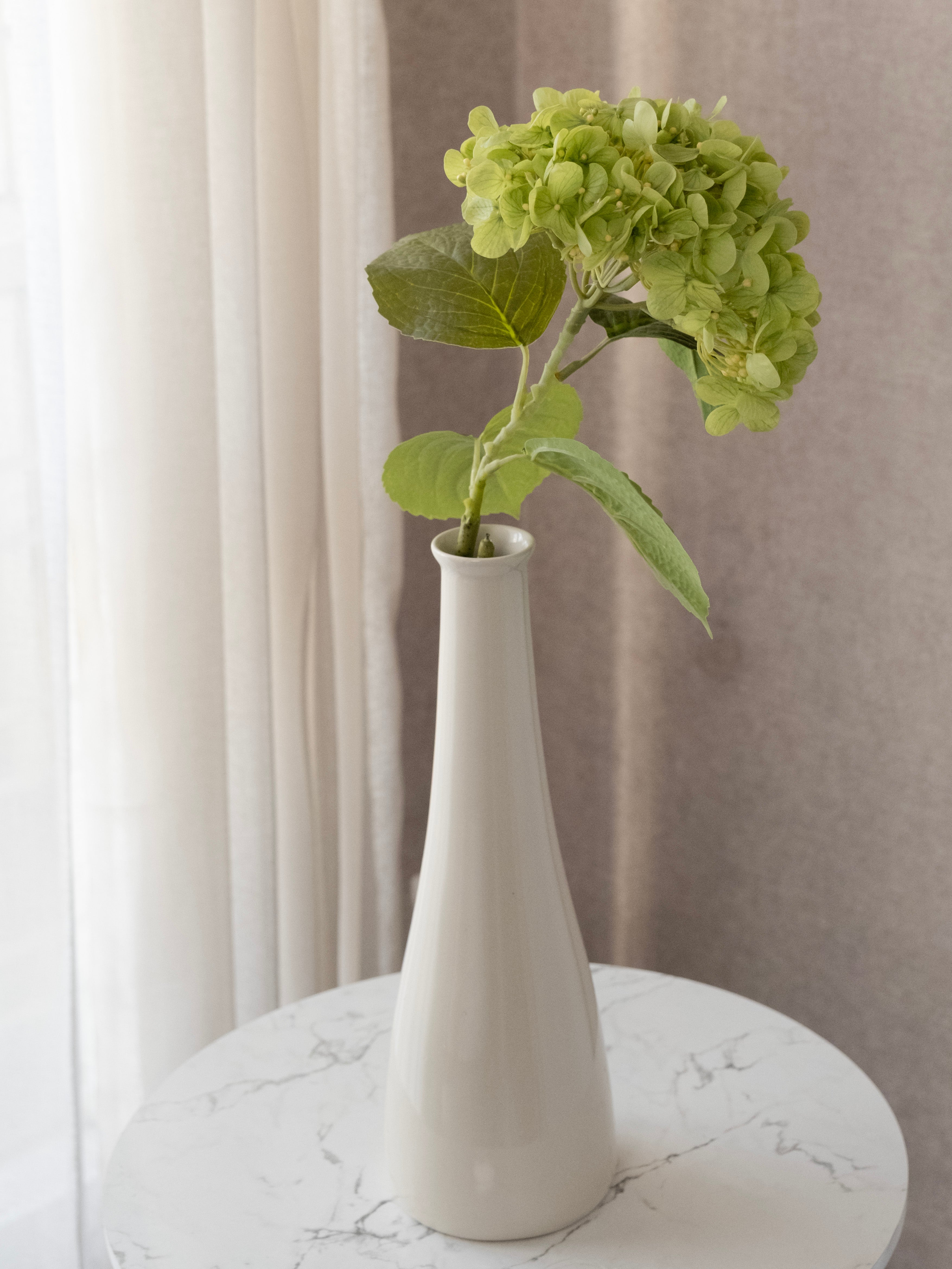 Artificial Green PU Hydrangea Flower Stem