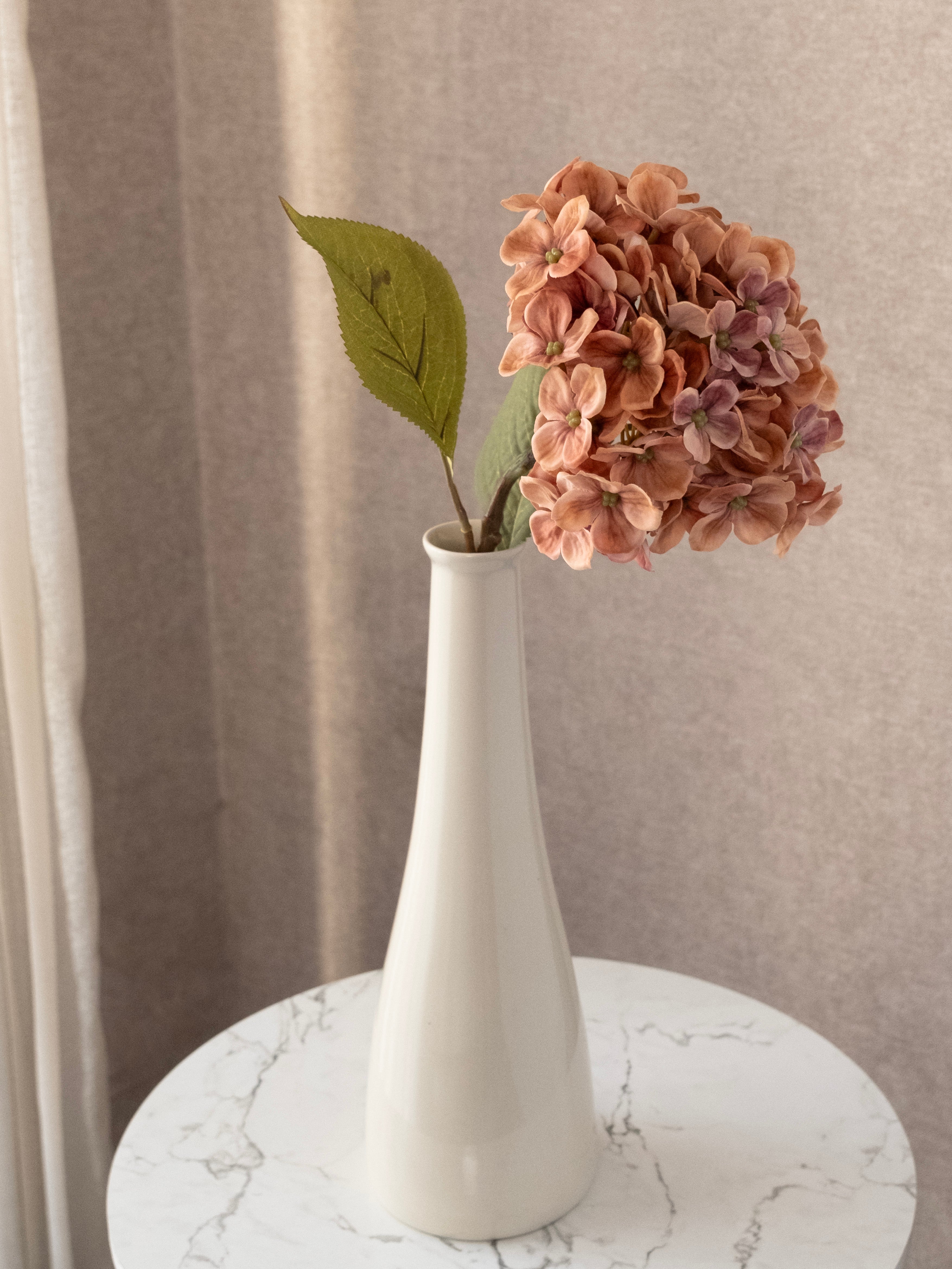 Artificial PU Hydrangea Flower Stem